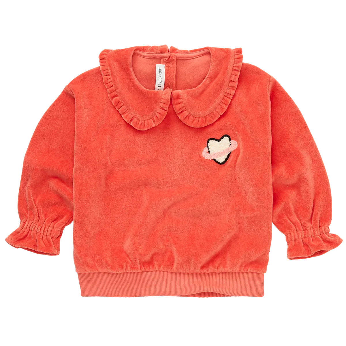 Sweatshirt Velvet Ruffle Collar Grenadine - Sproet & Sprout