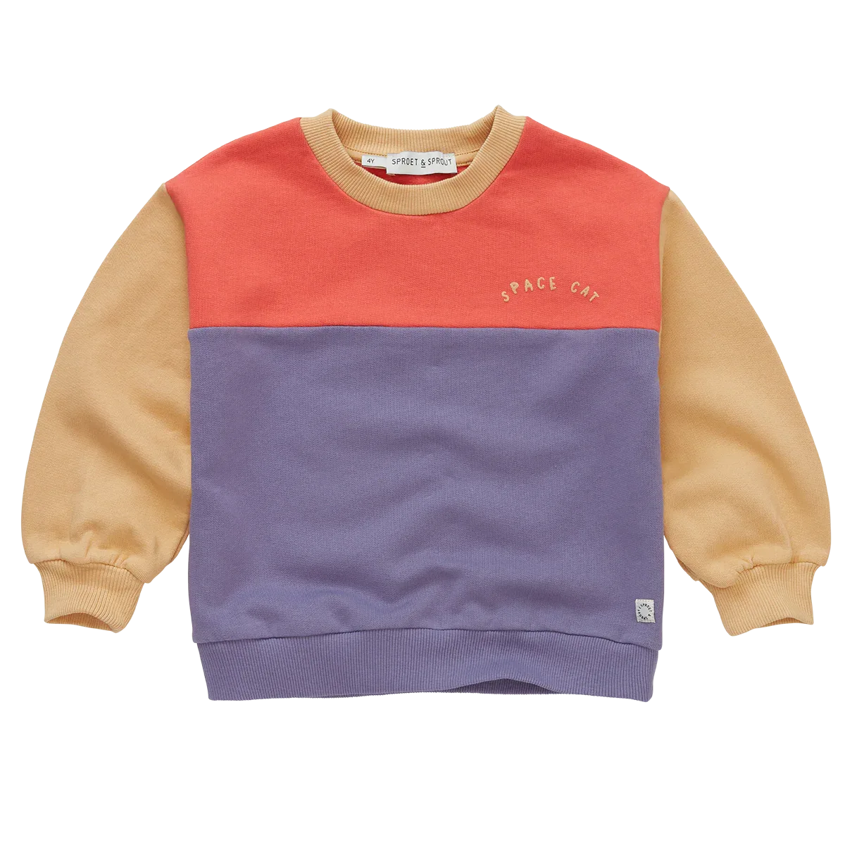 Sweatshirt Colourblock Grenadine - Sproet & Sprout