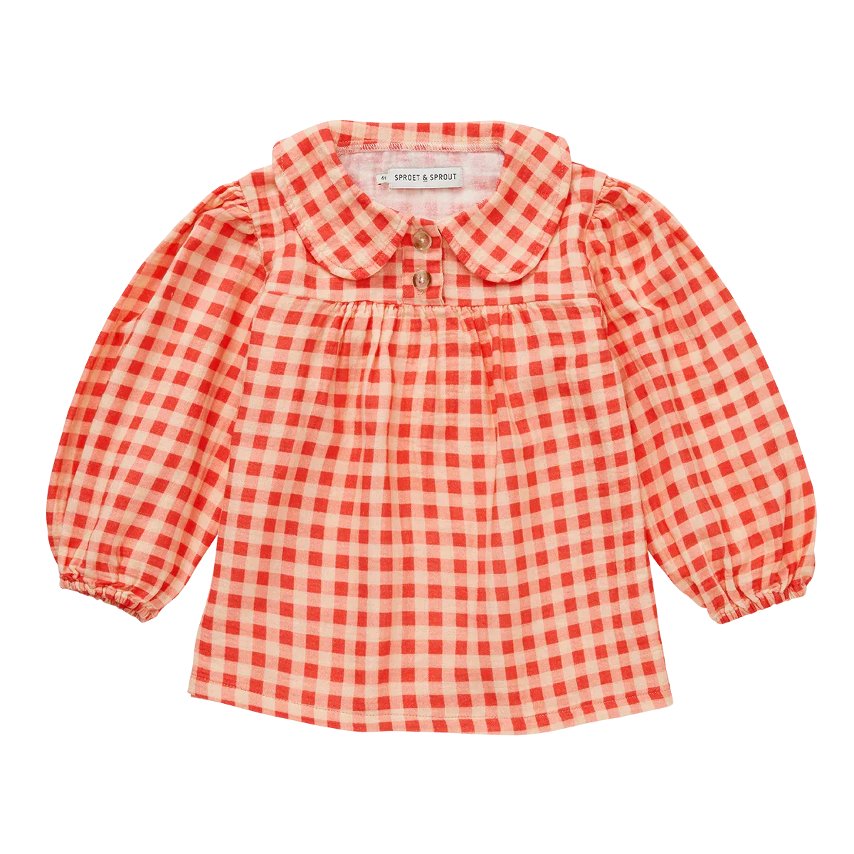 Girls Check Blouse Grenadine - Sproet & Sprout