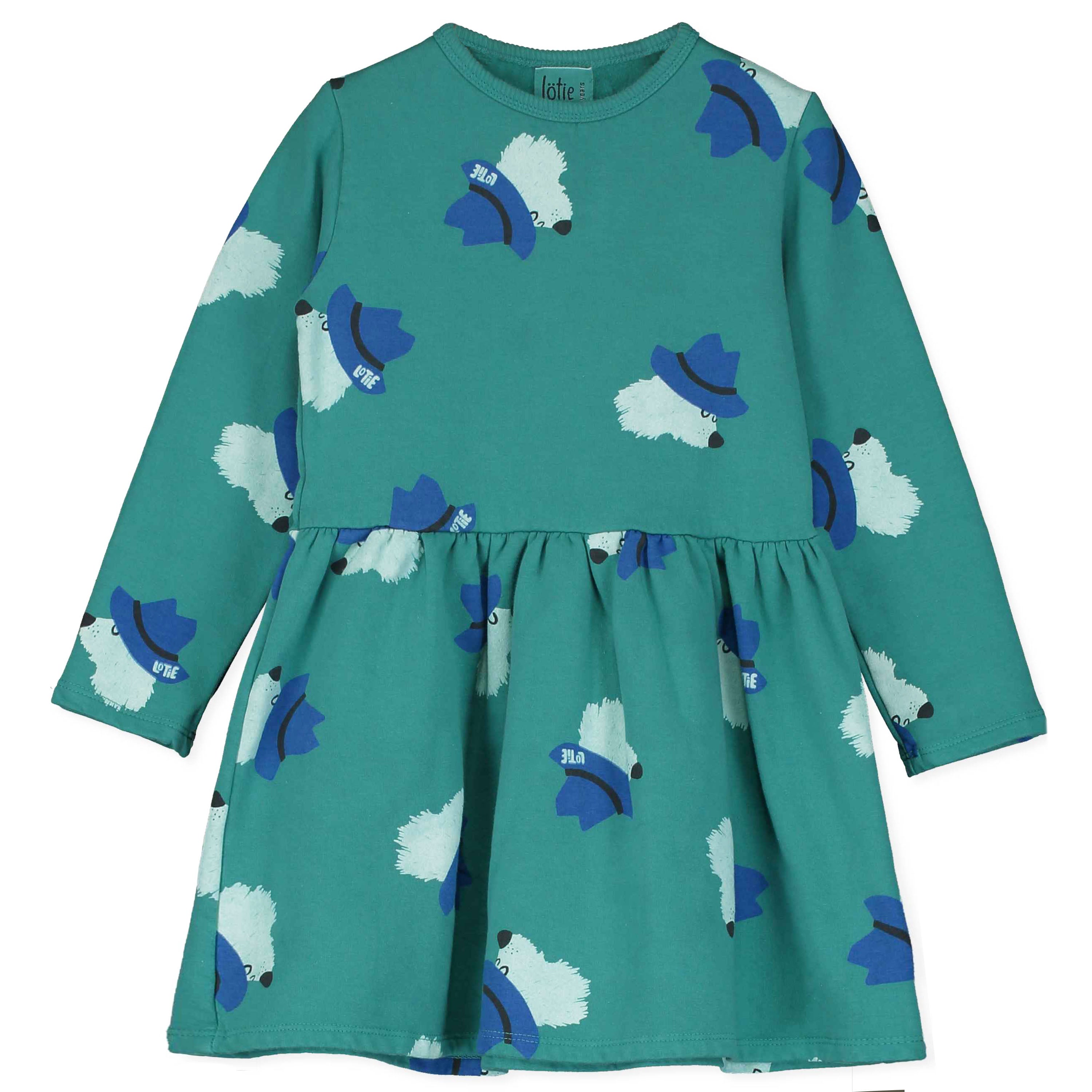 Dress Waist Seam Chill Dogs Green