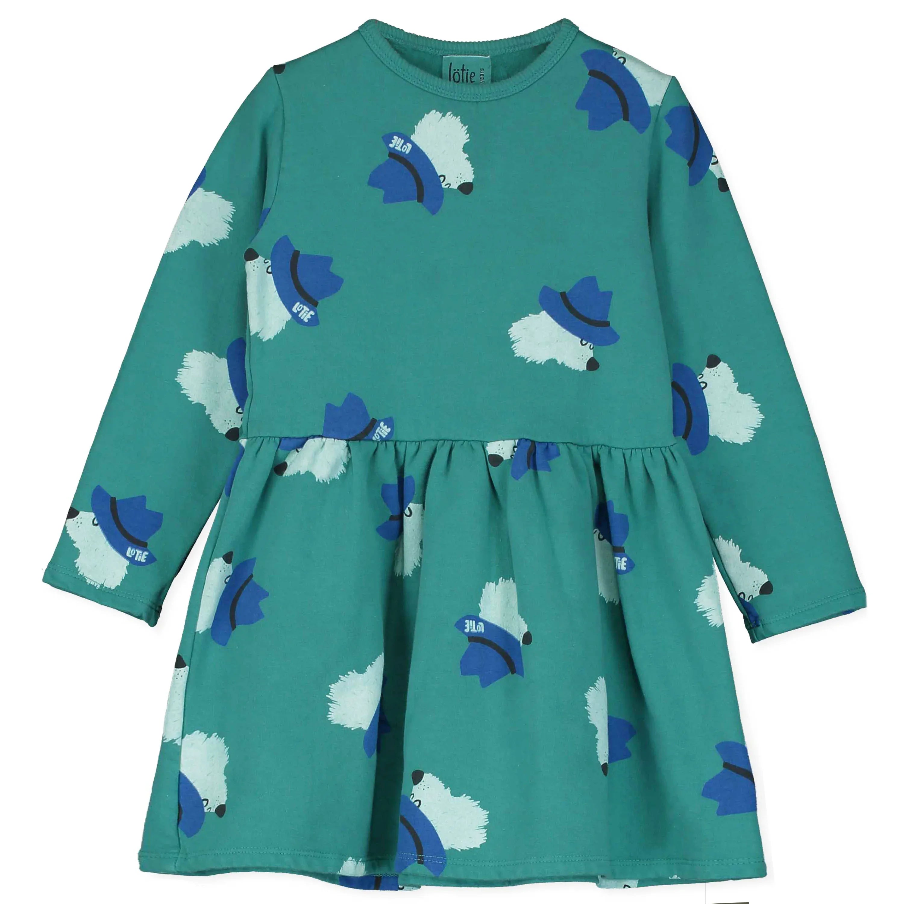 Dress Waist Seam Chill Dogs Green - KDkes