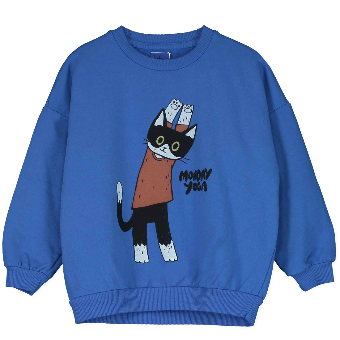Sweatshirt Yogui Cat Ink Blue