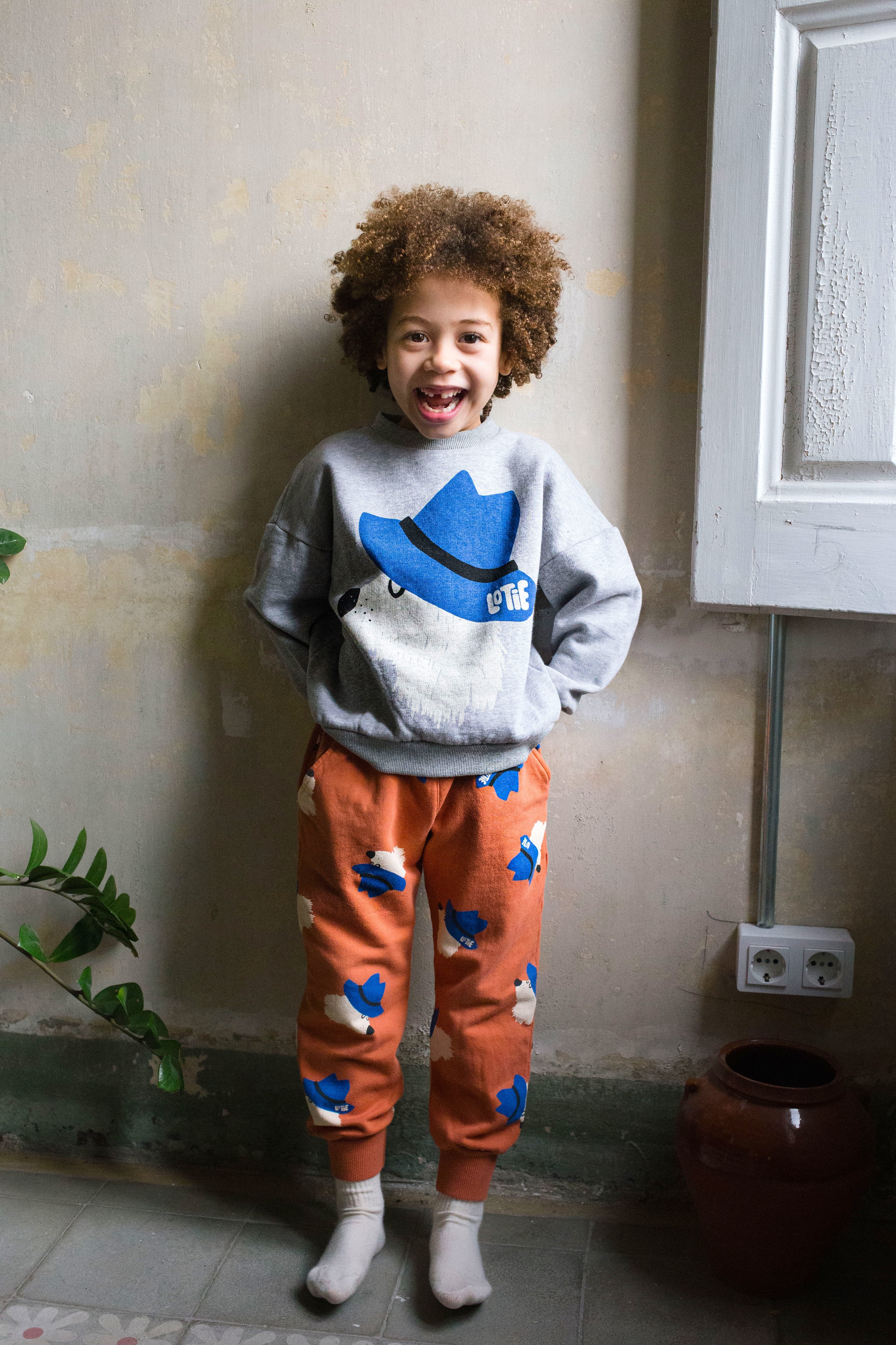 Sweatshirt Chill Dog Grey Melange