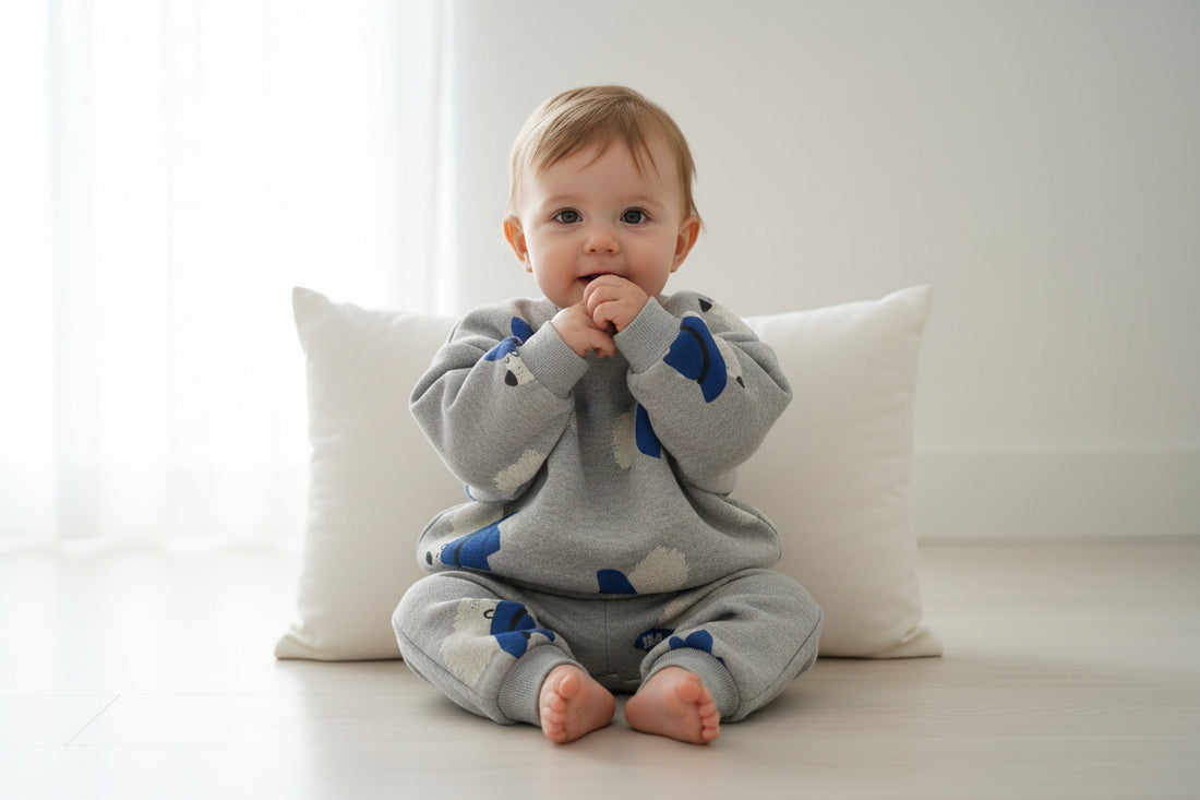 Baby Sweatshirt Chill Dogs Grey Melange