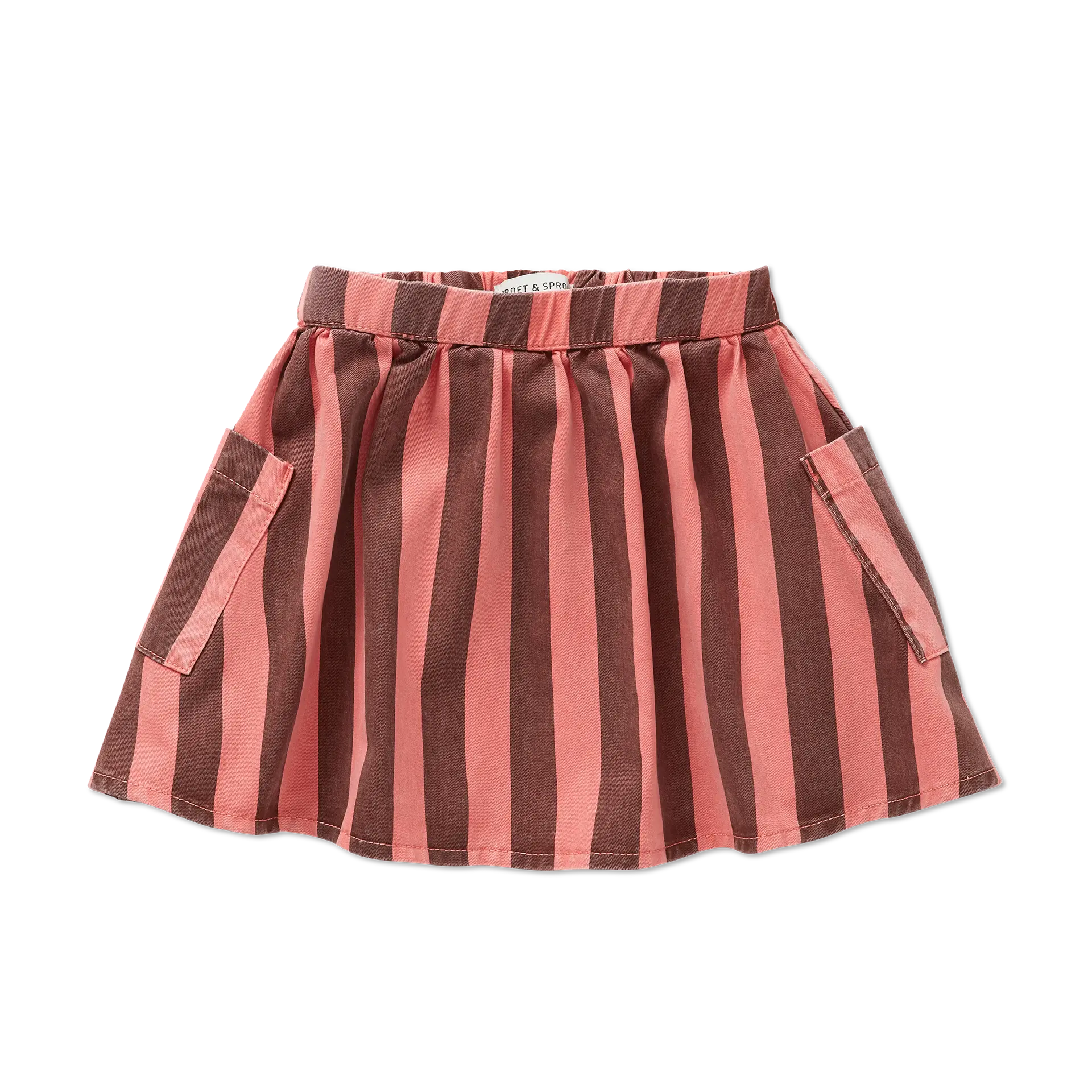 Striped Denim Skirt