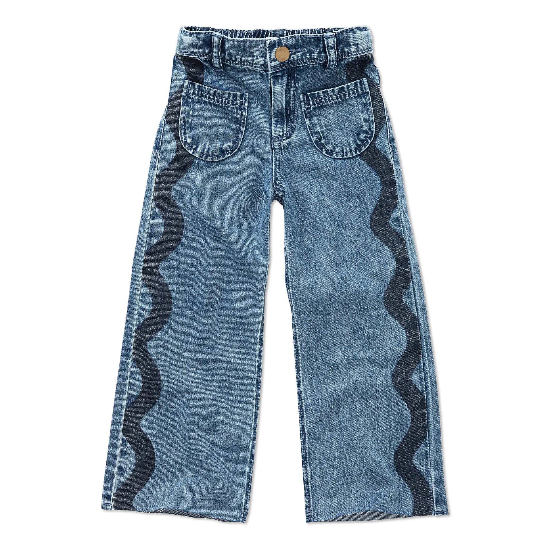 Girls Straight Blue Denim