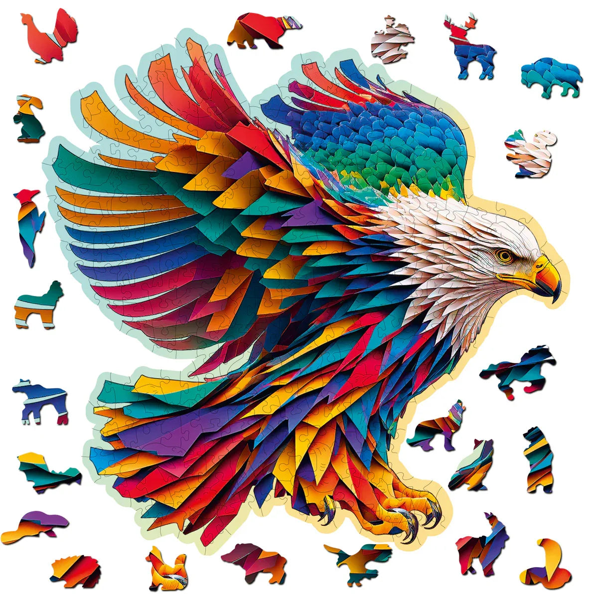 Bright Eagle 275 pcs - Wooden City Puzzle