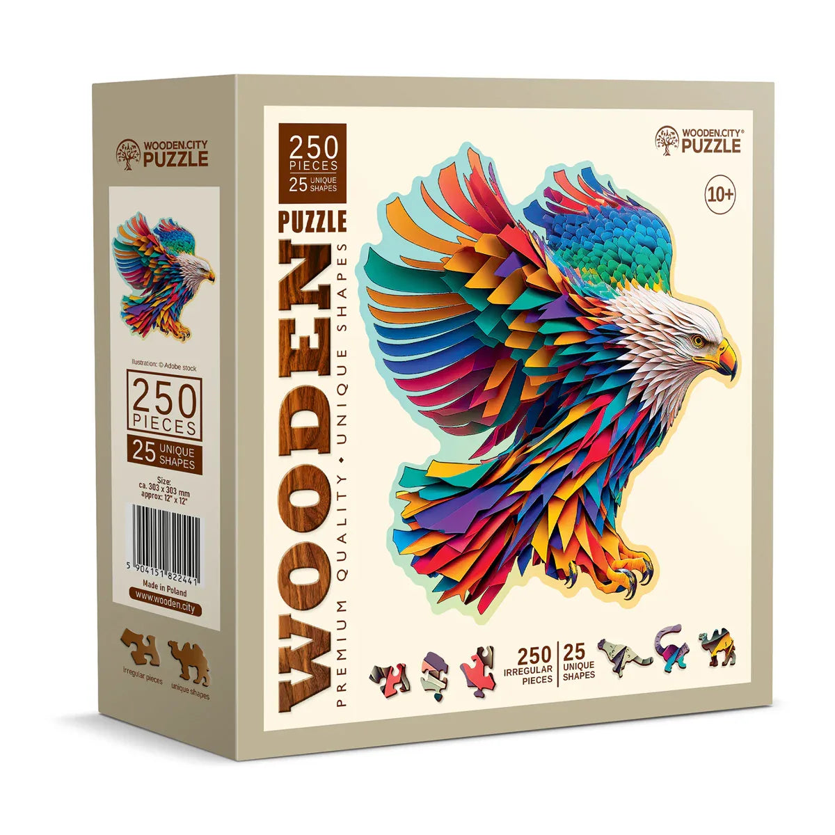 Bright Eagle 275 pcs - Wooden City Puzzle