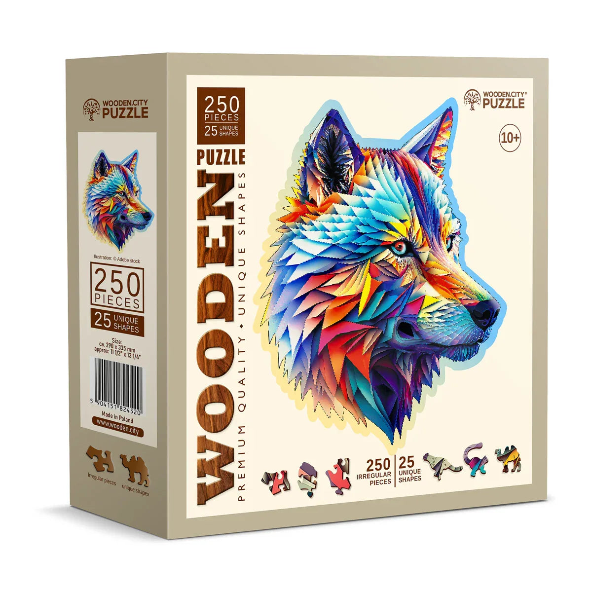 Classy Wolf 275 pcs - Wooden City Puzzle
