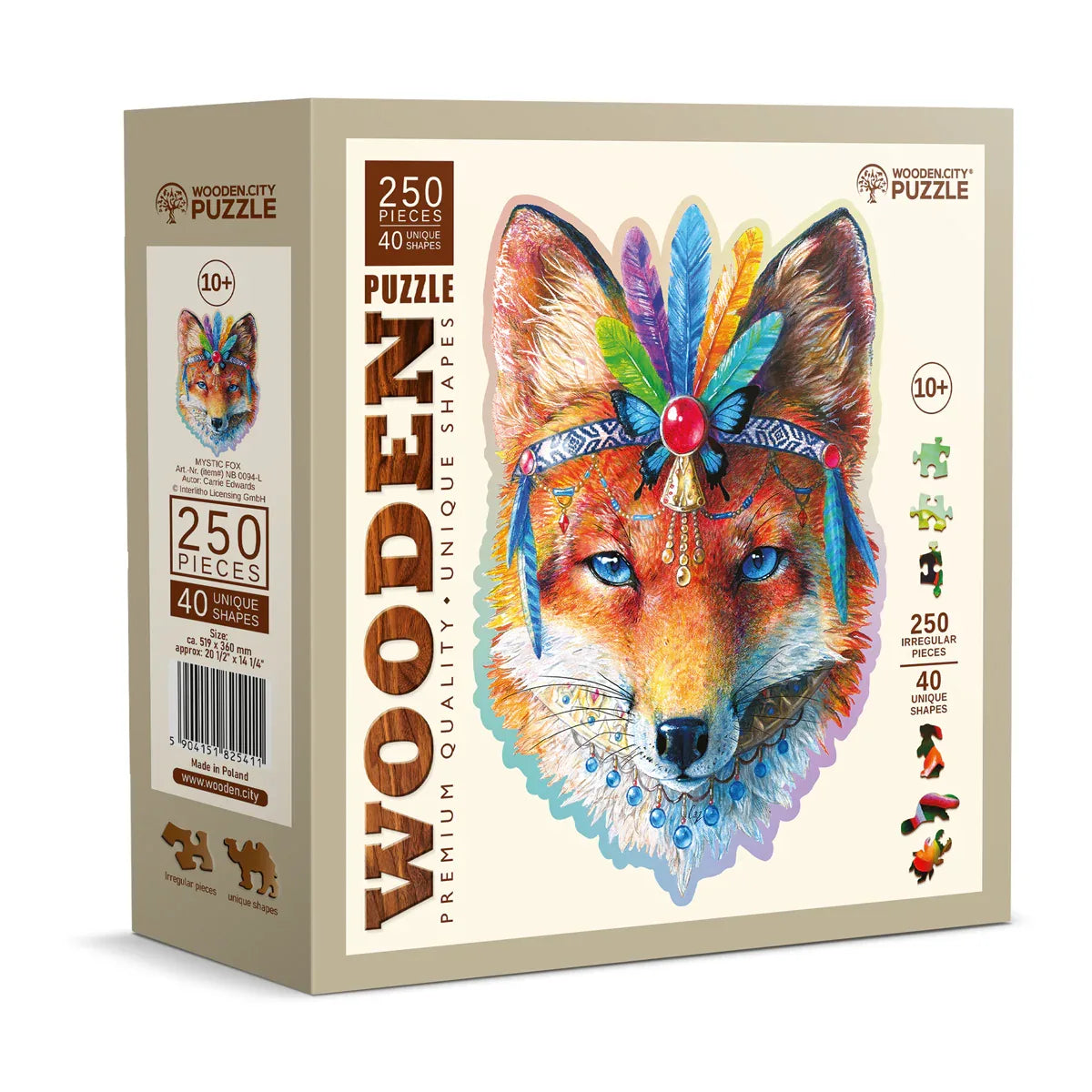 Mystic Fox 290 pcs - Wooden City Puzzle