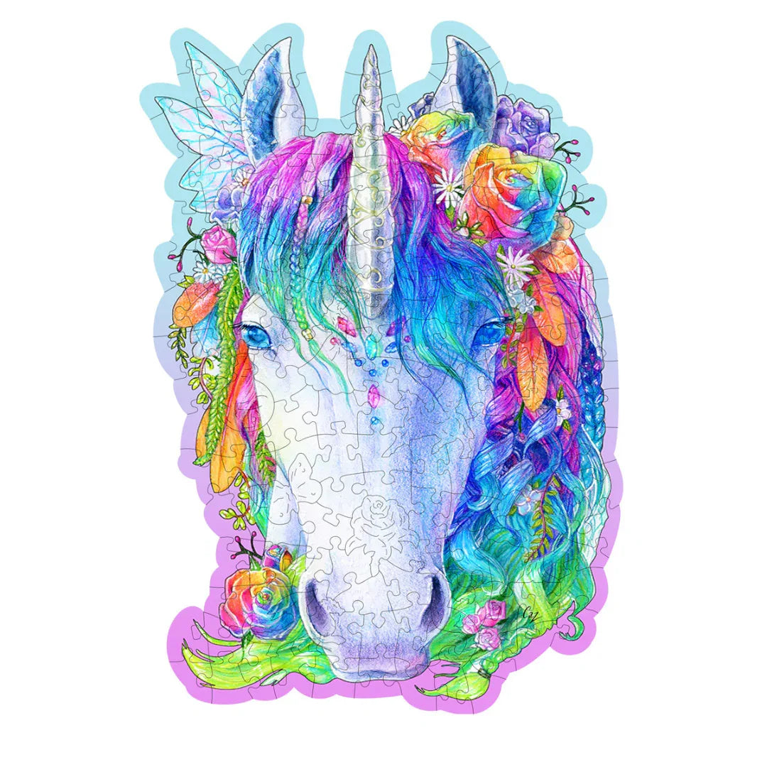 Stylish Unicorn 165 pcs - Wooden City Puzzle