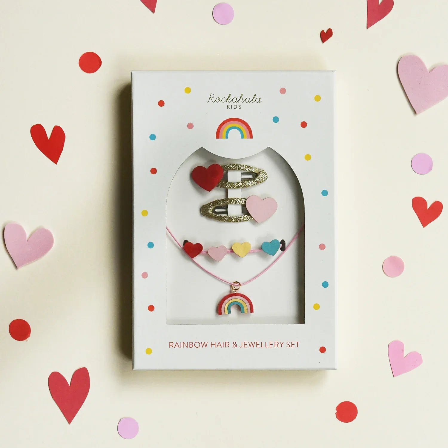 Vintage Rainbow Hair & Jewellery Set - Rockahula