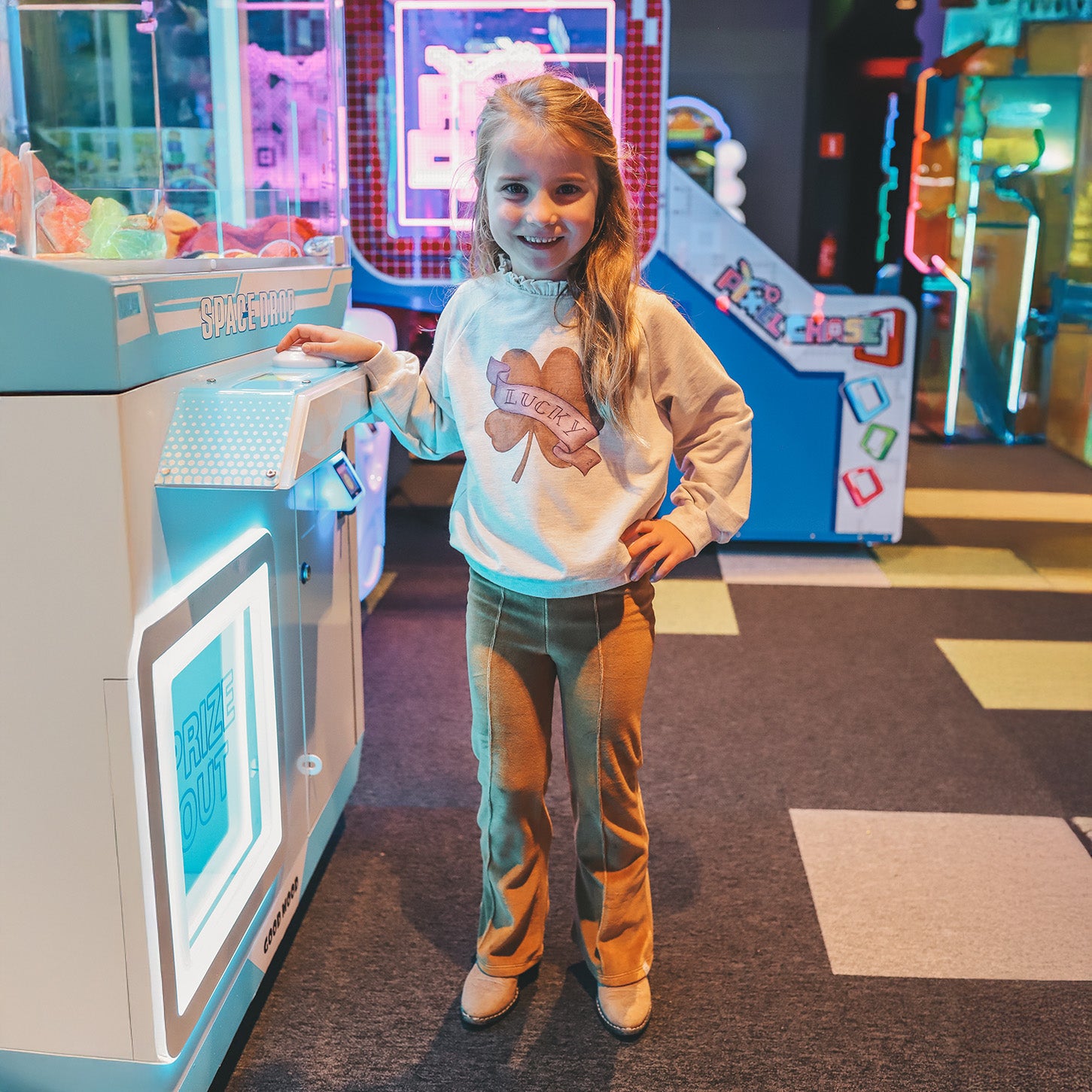 Melange Ruffle Sweater Birch