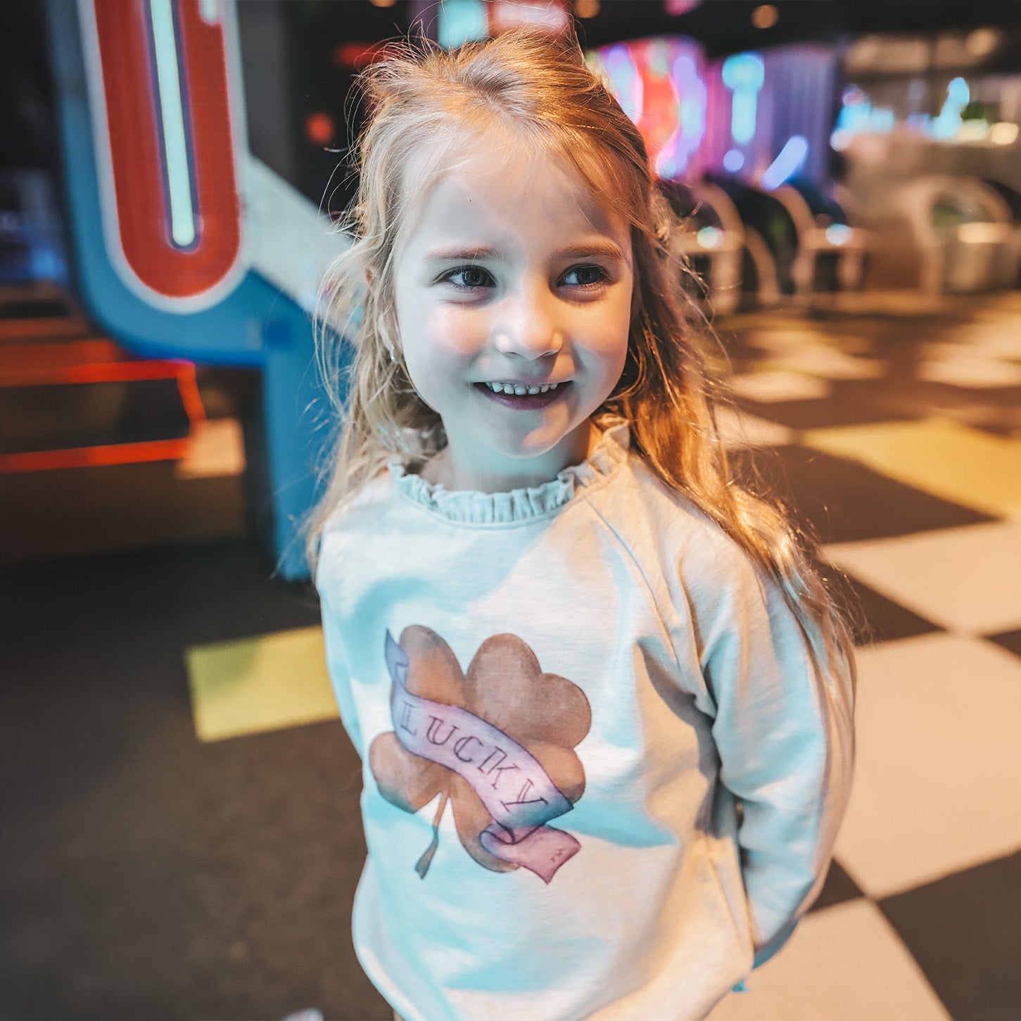 Melange Ruffle Sweater Birch