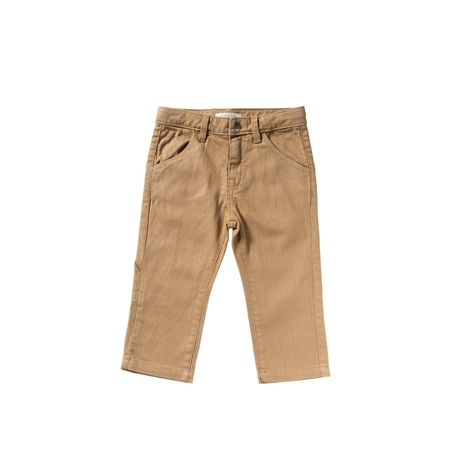 Denim Stretch Twill Worker Pants Chai - KDkes