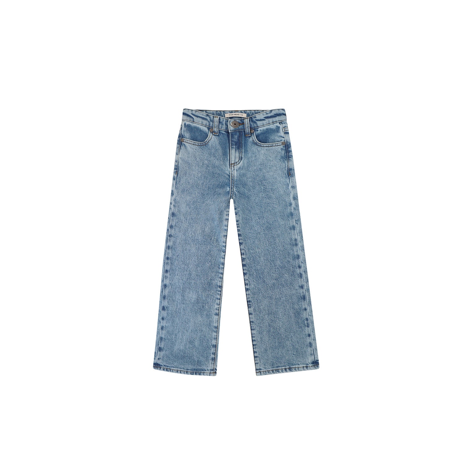 Denim Wide Leg Pants Sky Blue