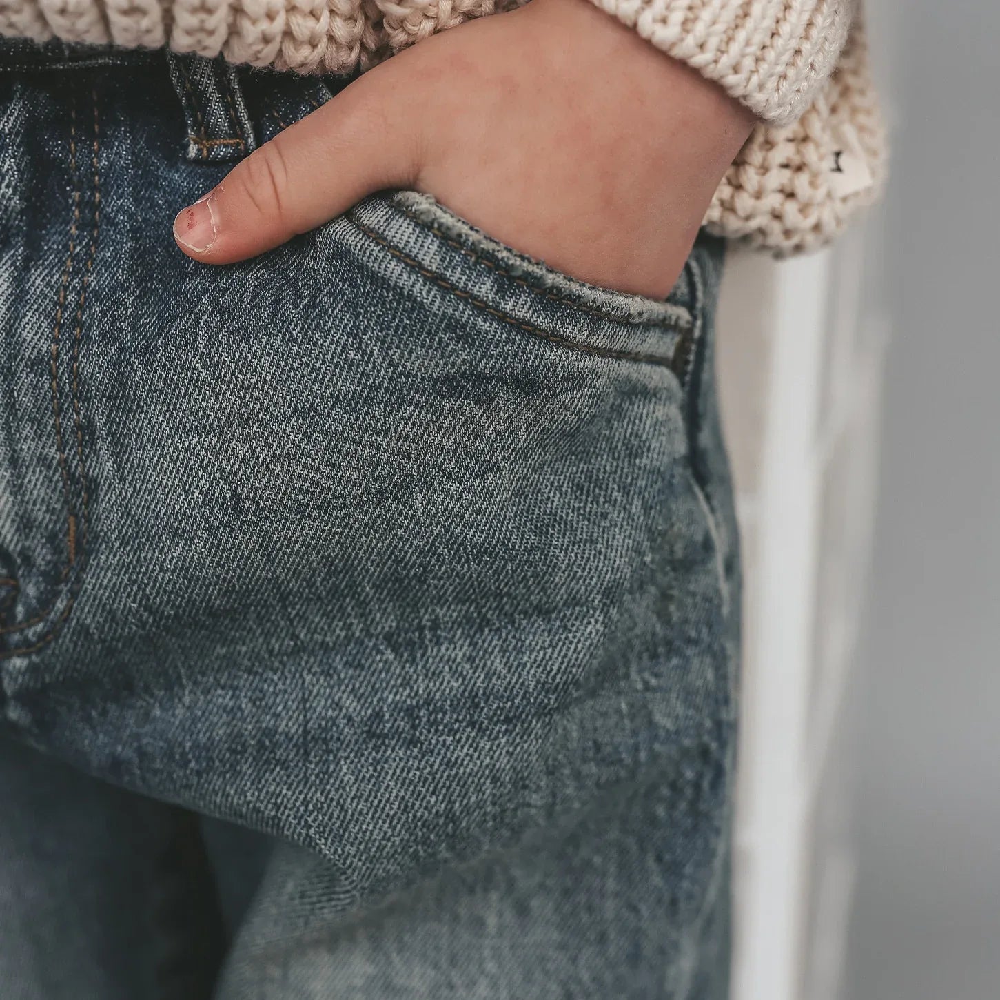 Denim Worker Jeans Tinted Mid Blue - KDkes