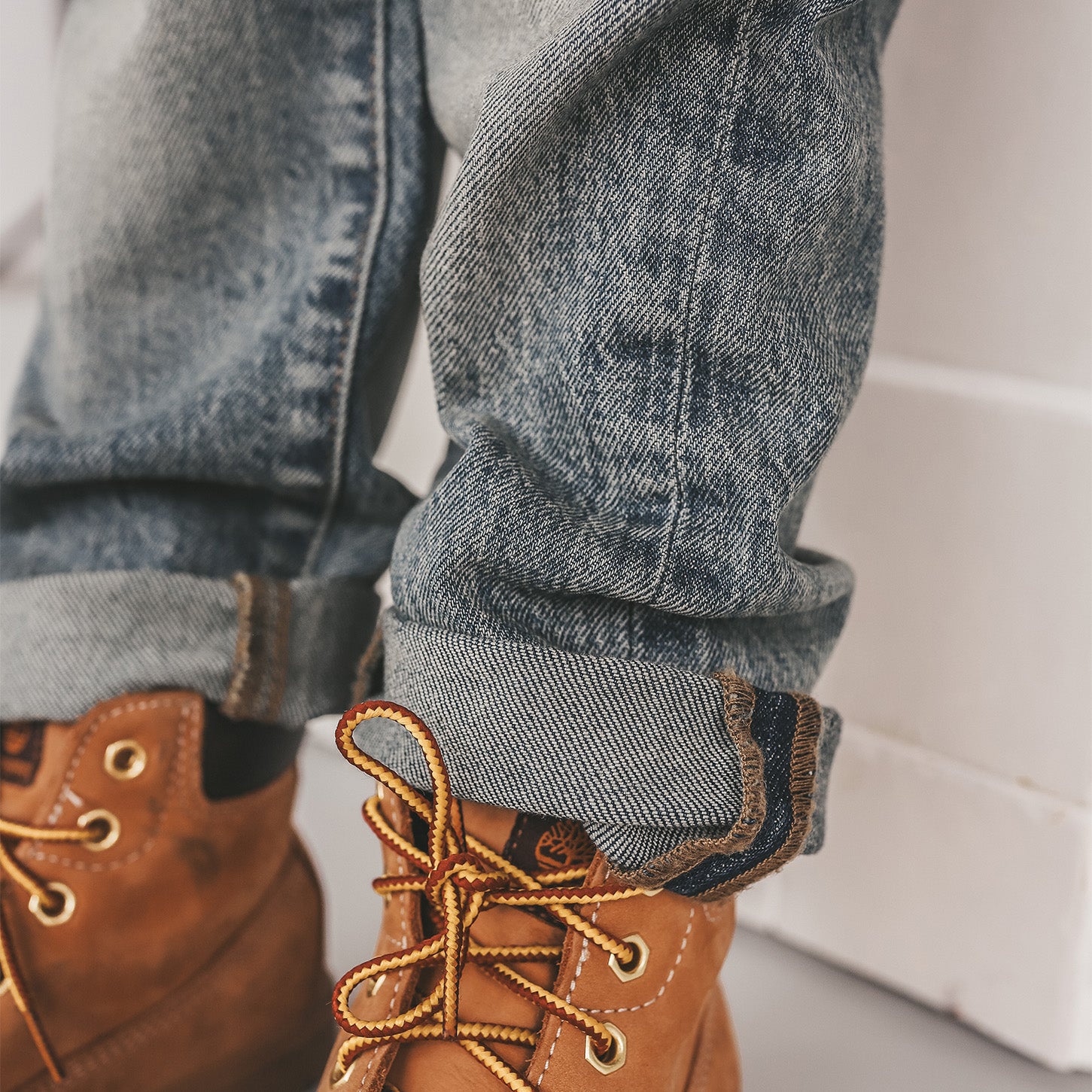 Denim Worker Jeans Tinted Mid Blue