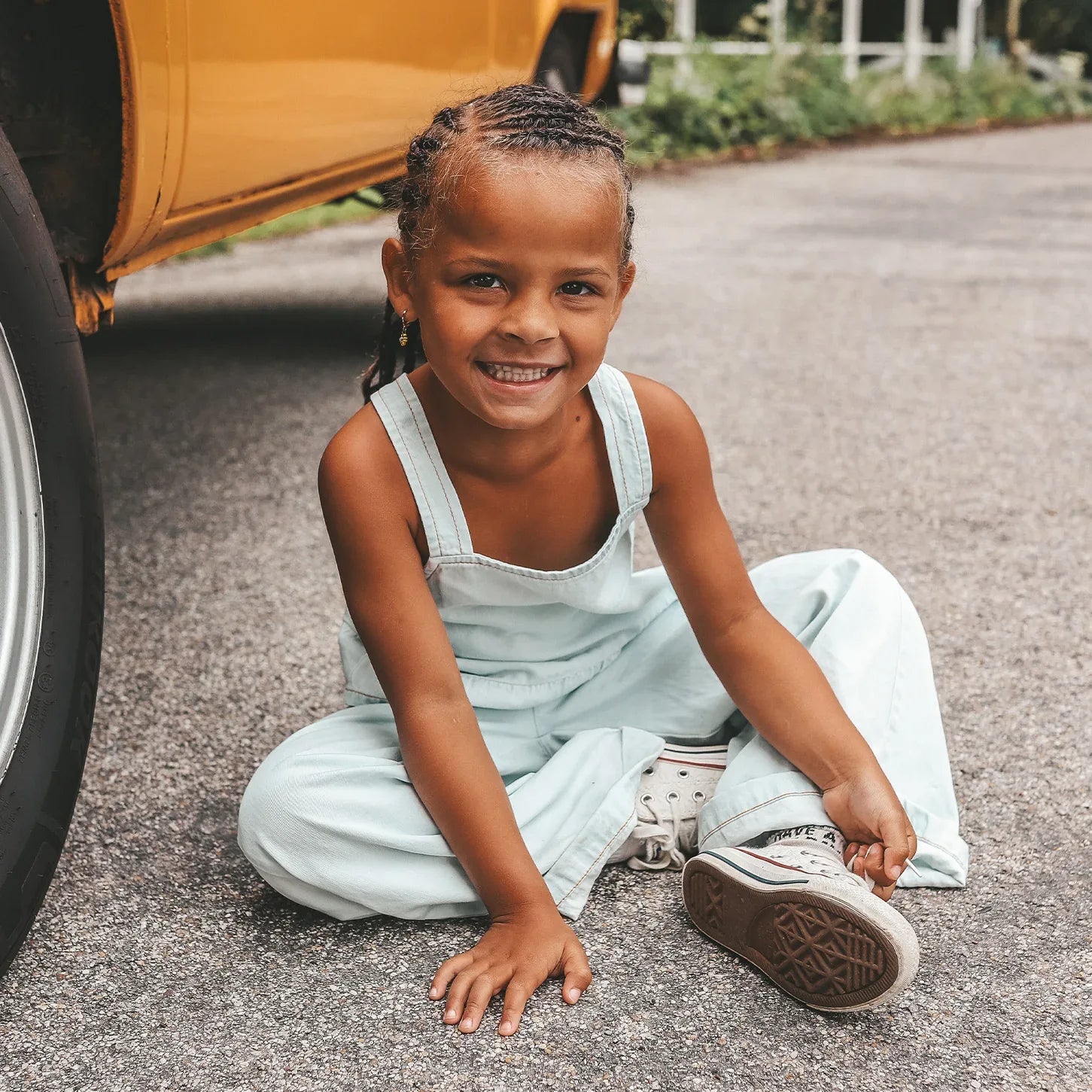 Chambray Ruffle Pants Sunlit Blue - Your Wishes