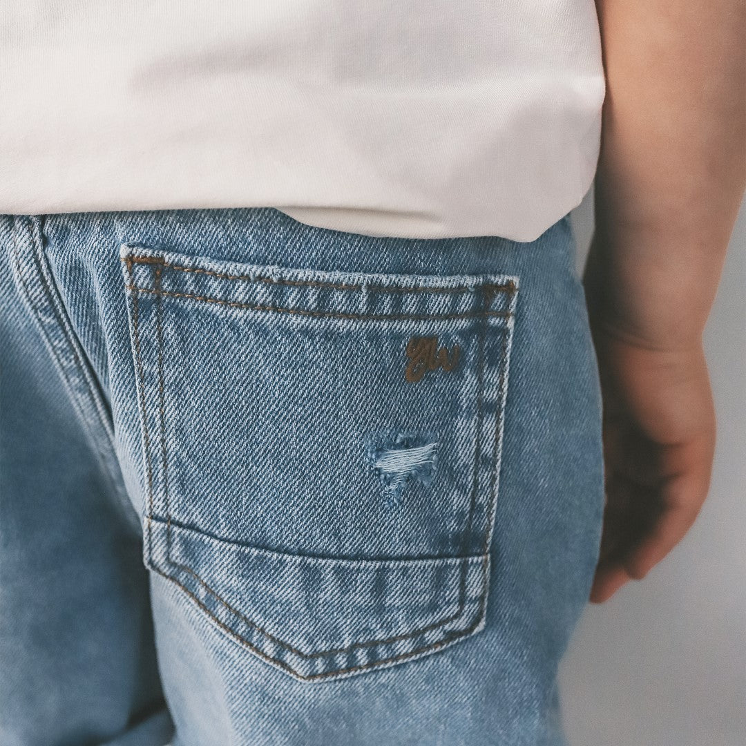 Relaxed Shorts Denim Blue