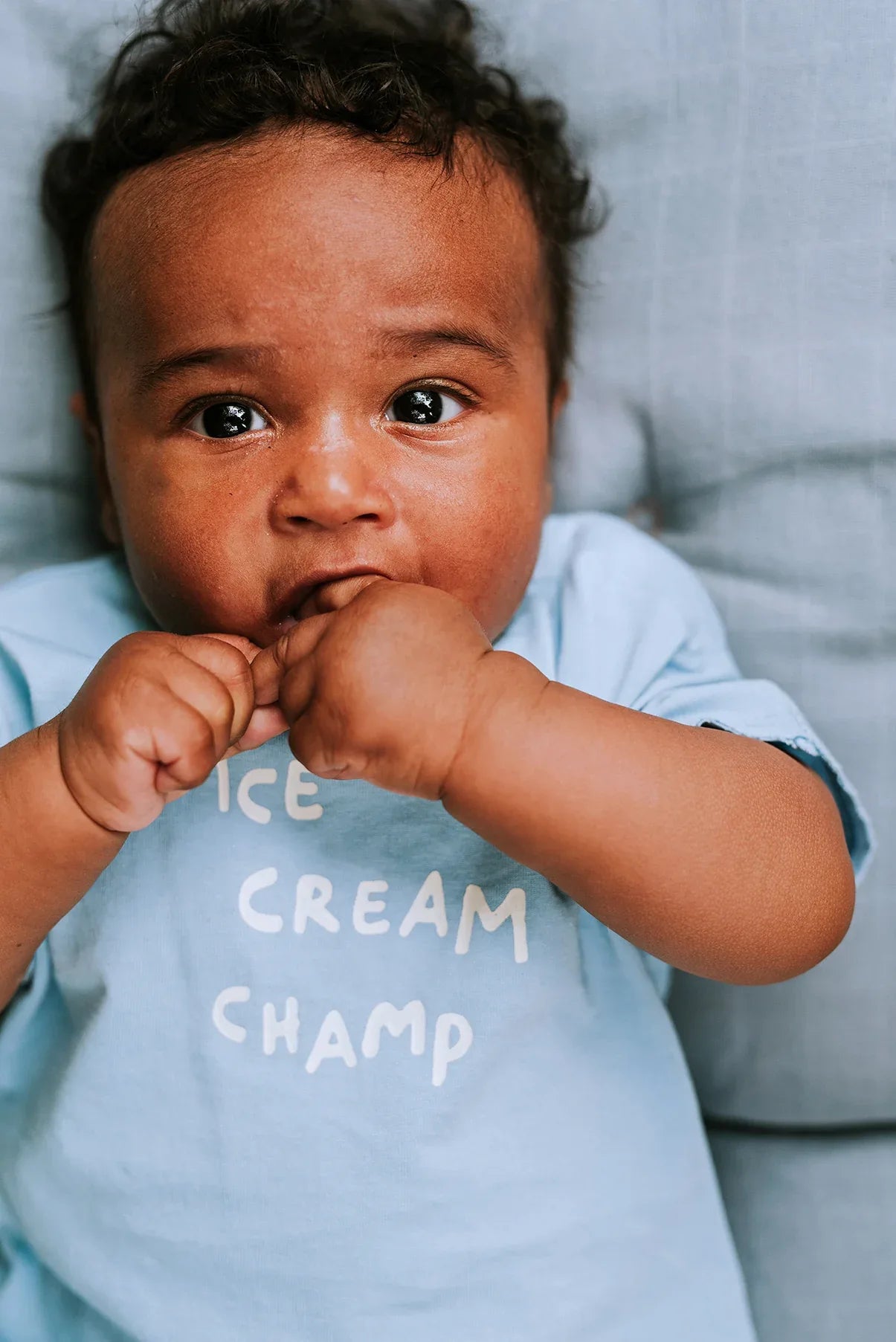 Baby T-shirt Ice Cream Forever Blue - Sproet & Sprout