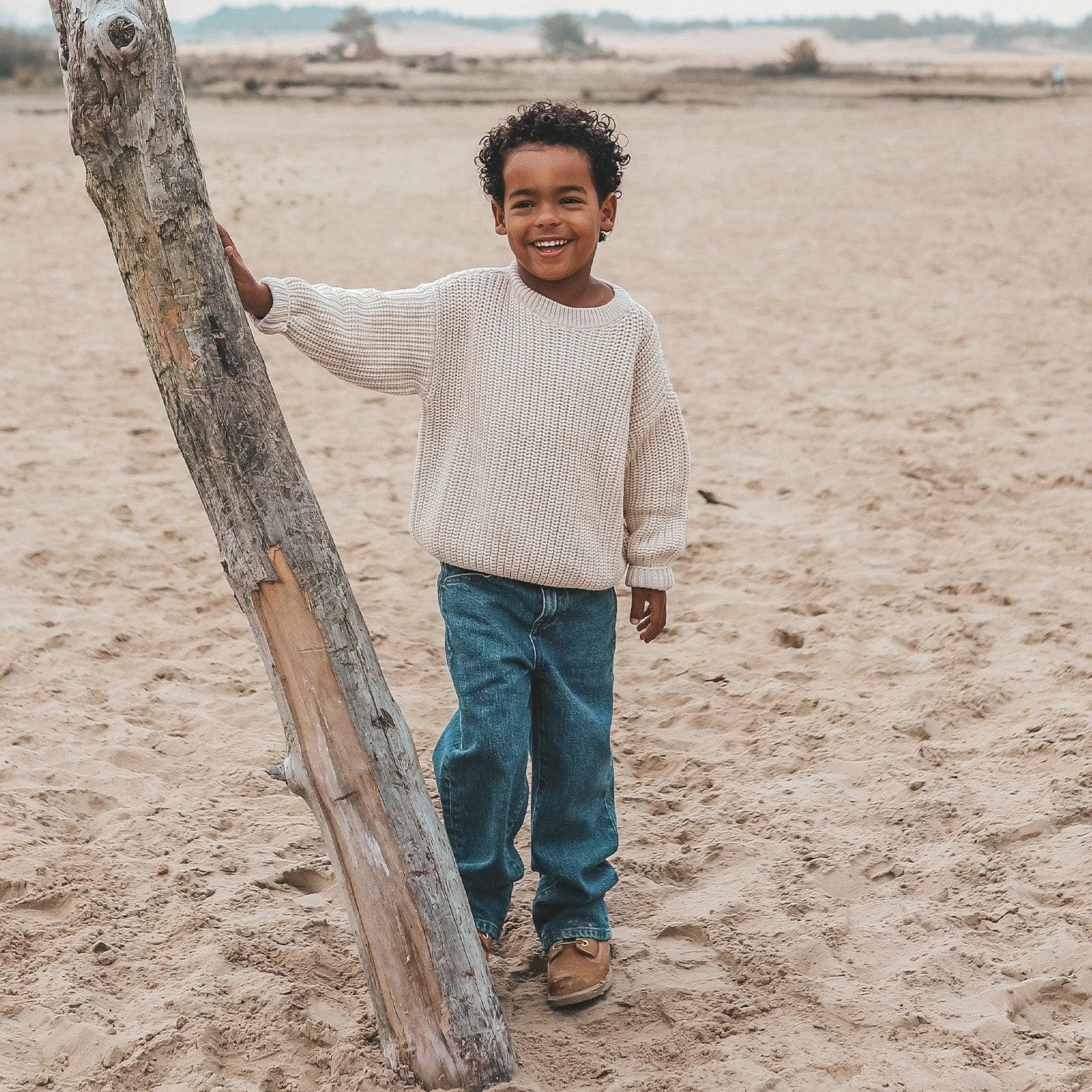 Knit Chunky Sweater Sand - KDkes