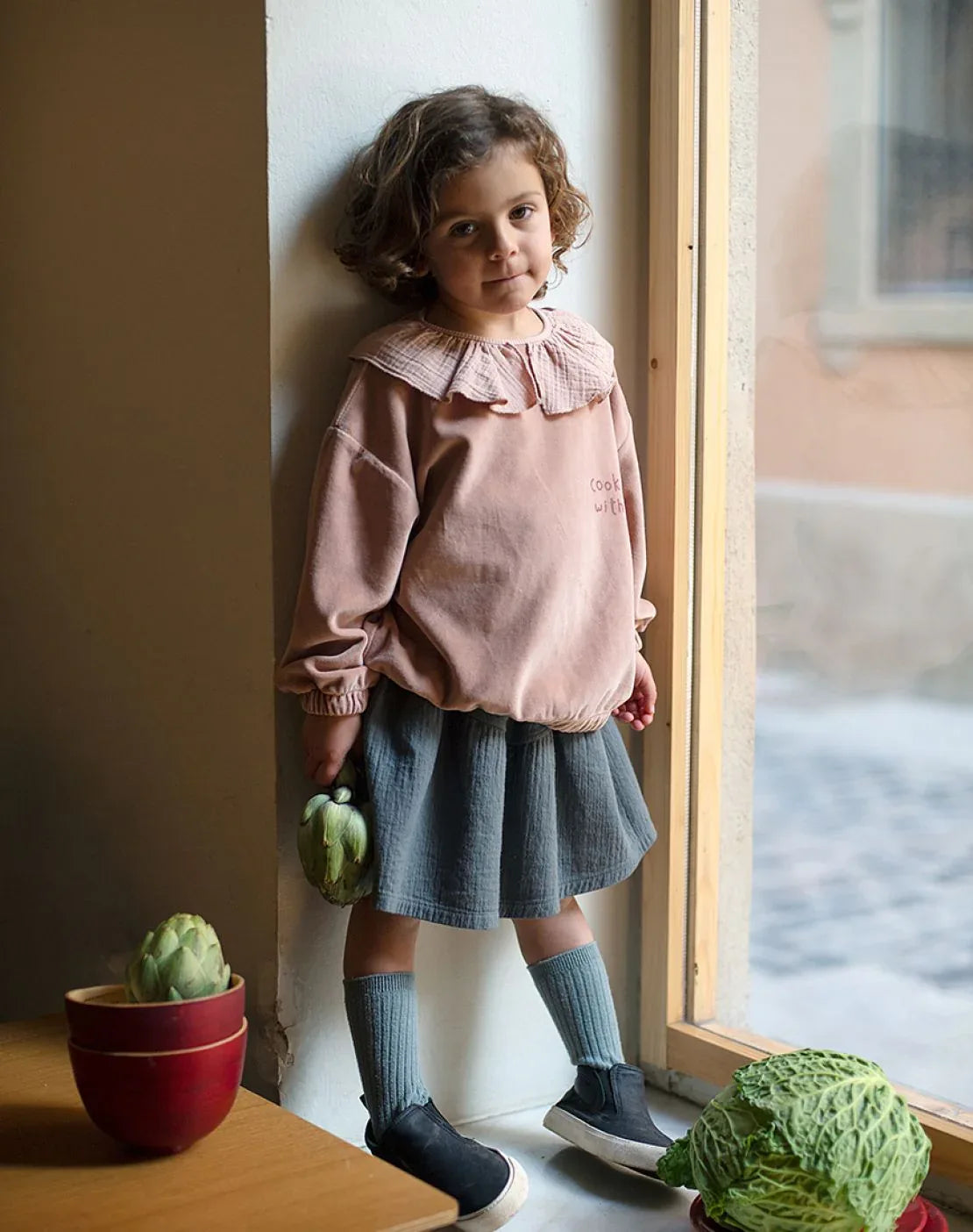 Sweatshirt Uma Soft Pink - Babyclic