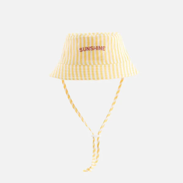 Bucket Had Sunshine Yellow Striped