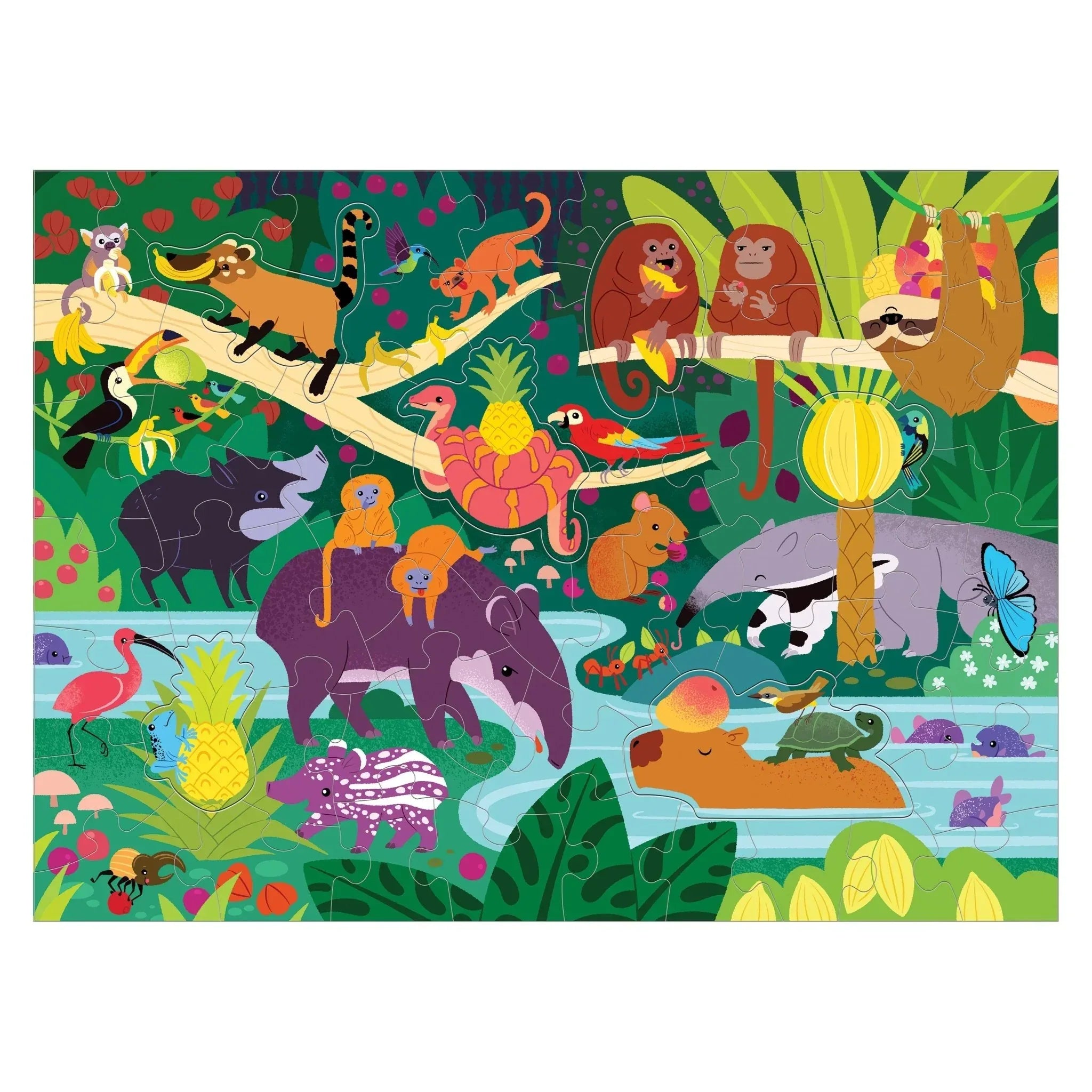 Scratch & Sniff Puzzle Fruity Jungle 60pcs - Mudpuppy