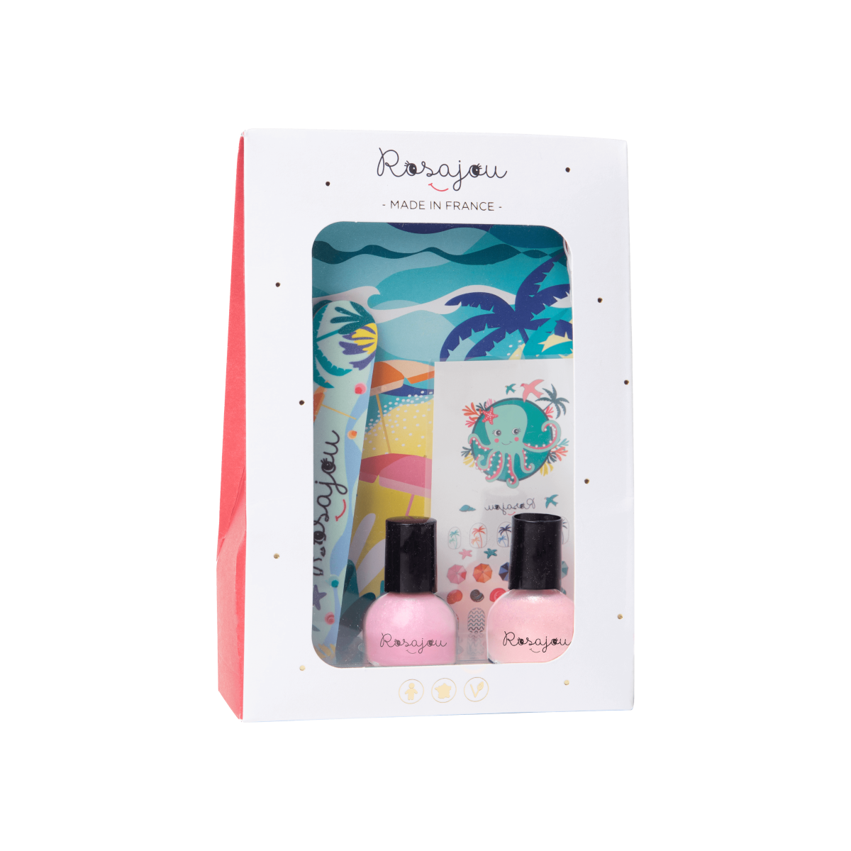 Set 2x Nagellak Met Vijl Ballerine x Flamingo