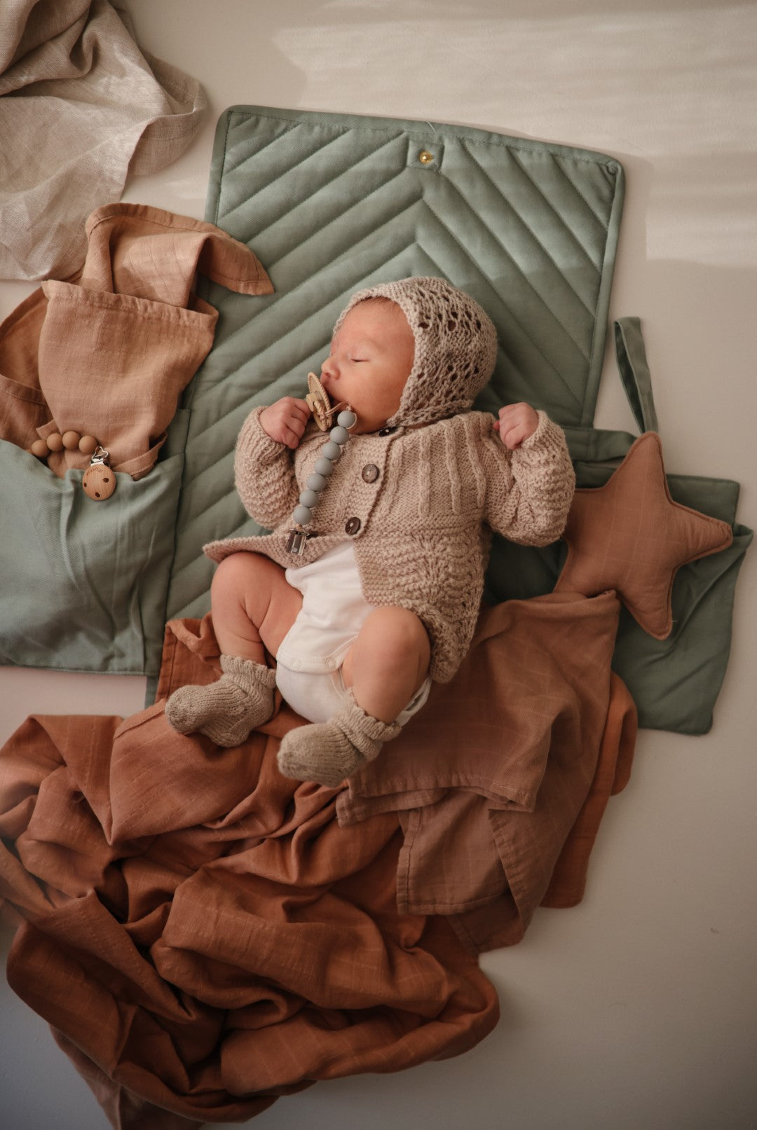 Lovey Blanket Star Natural