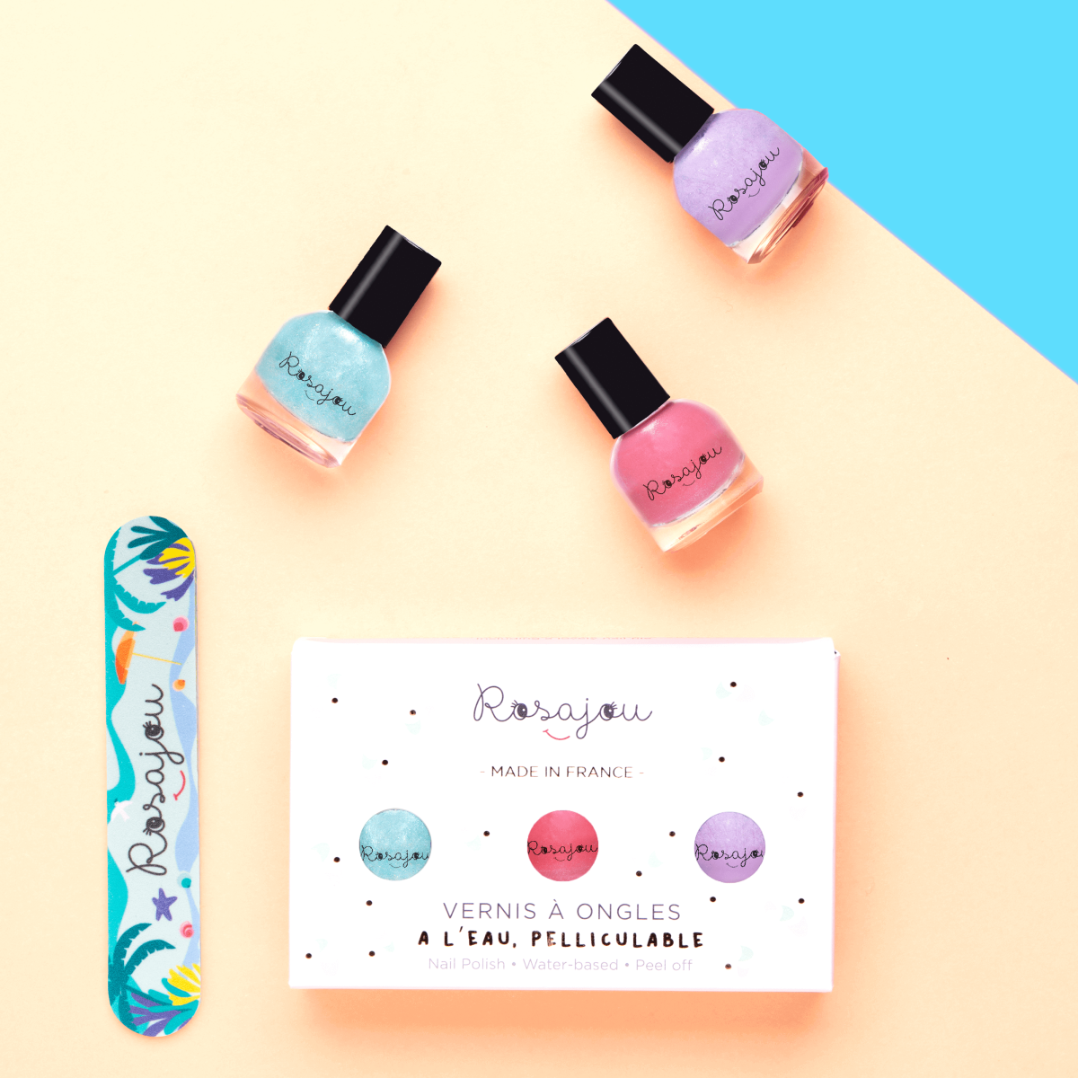 Set 3x Nagellak Met Vijl Magic x Fee x Lavande