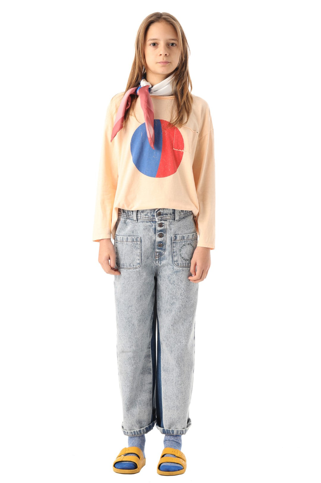 Longsleeve Pink With Circle Print