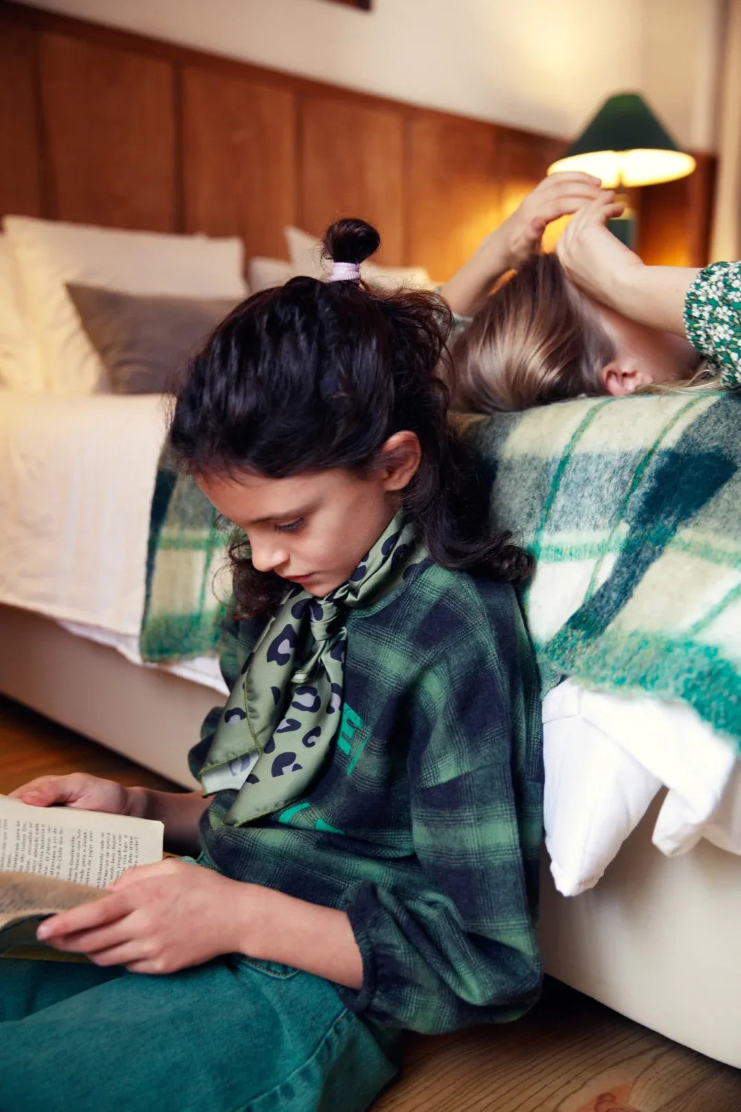 Flannel Blouse Green & Black Checkered - KDkes