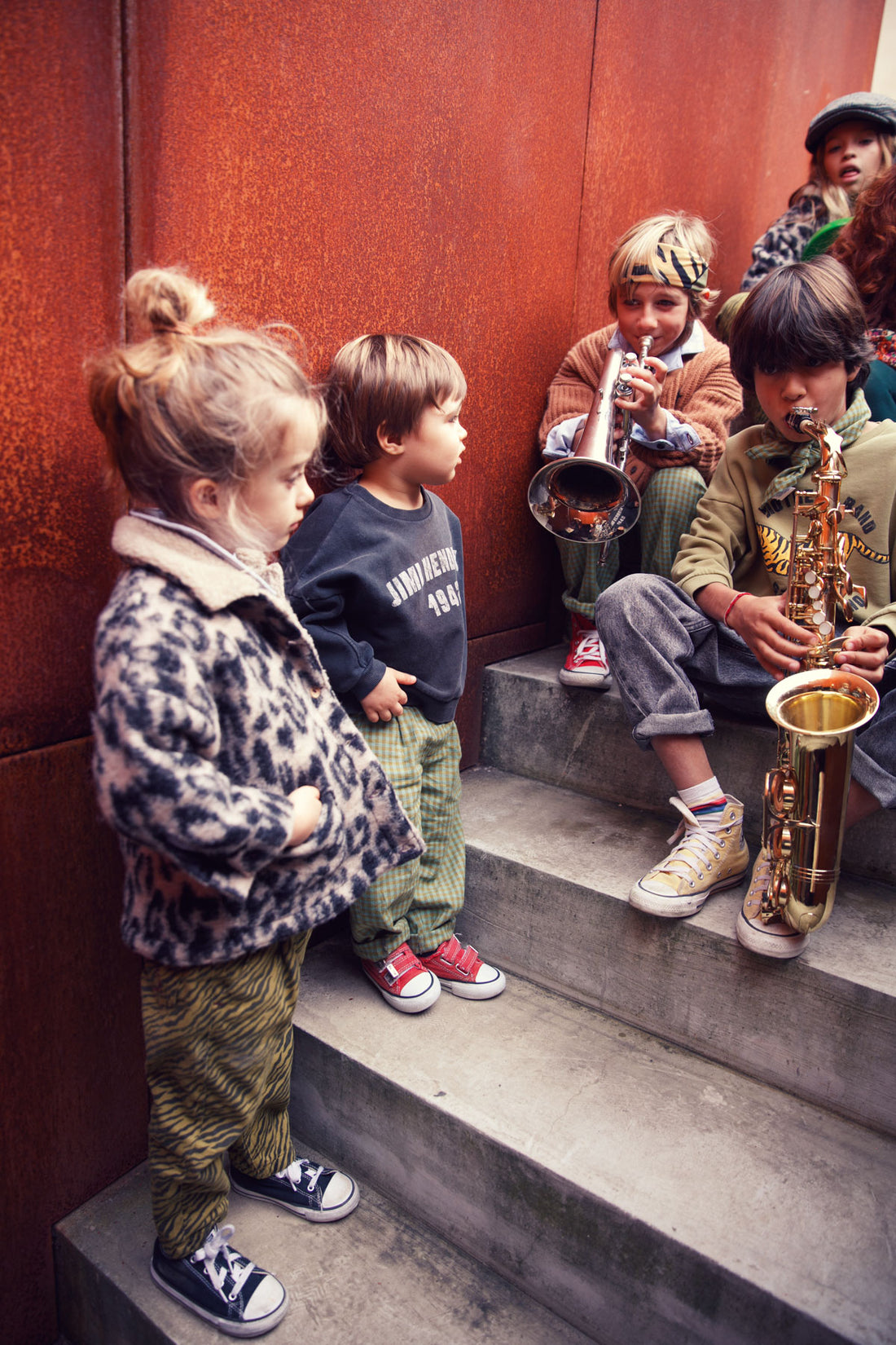 Sweatshirt Faded Black With Jimi Hendrix Print