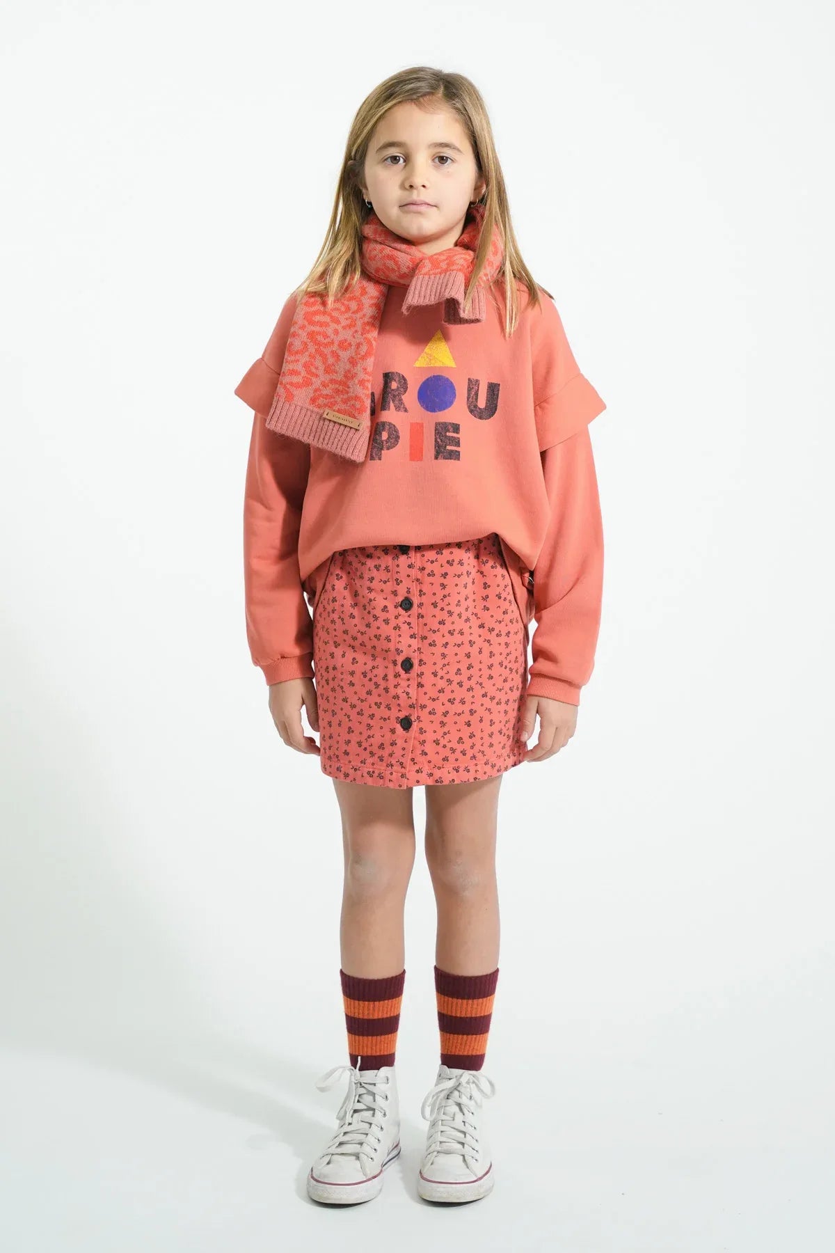 Socks Bordeaux Orange Stripes - Piupiuchick