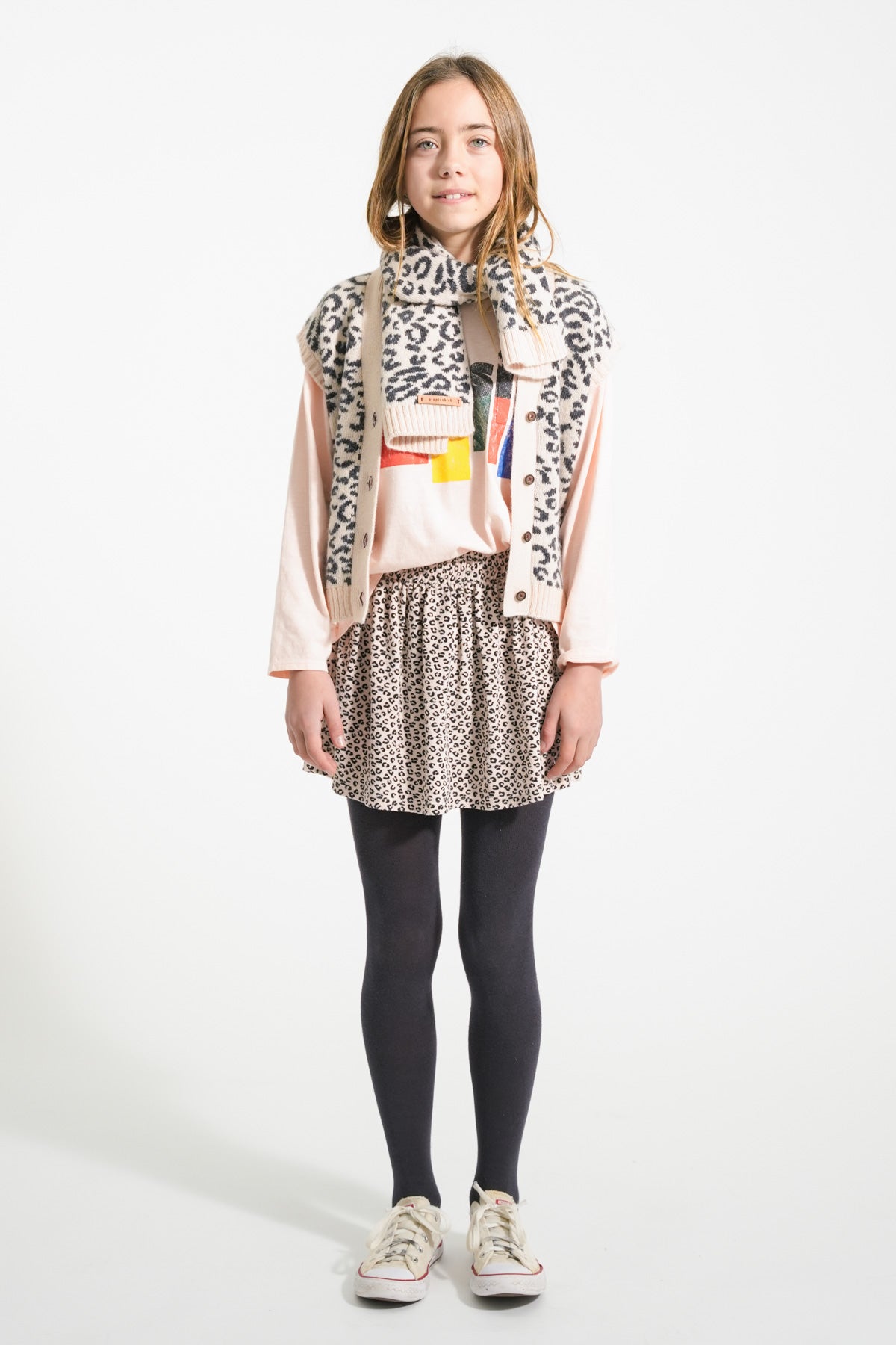 Longsleeve T-shirt Light Pink Music Print