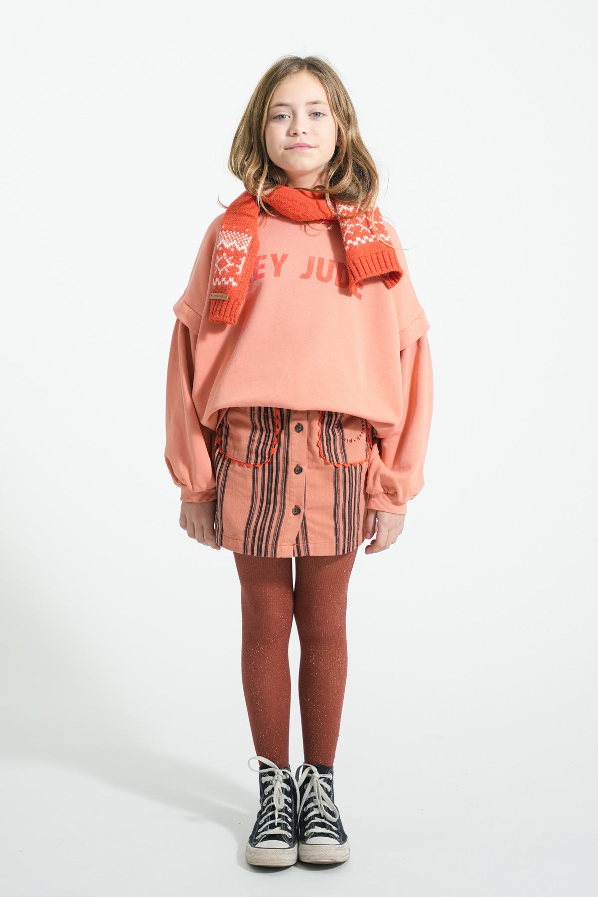 Sweatshirt Pink With Hey Jude Print