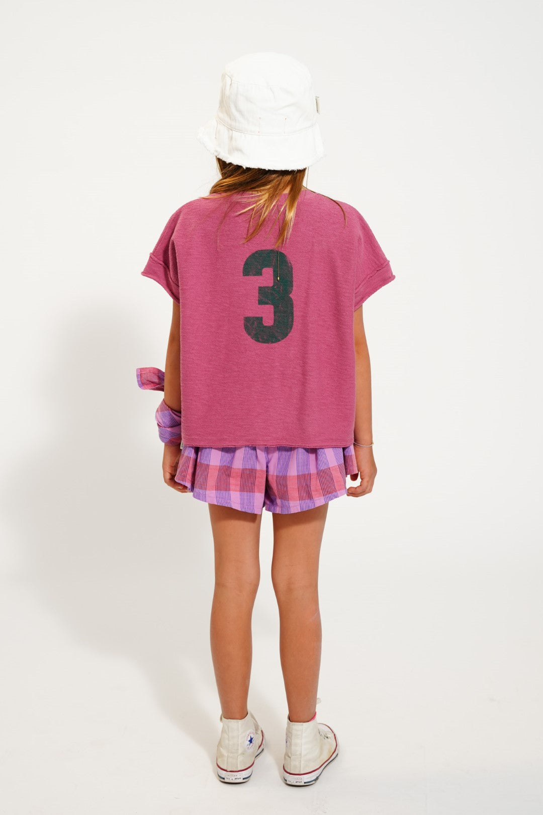 T-Shirt Aubergine With Spring Lodge Print