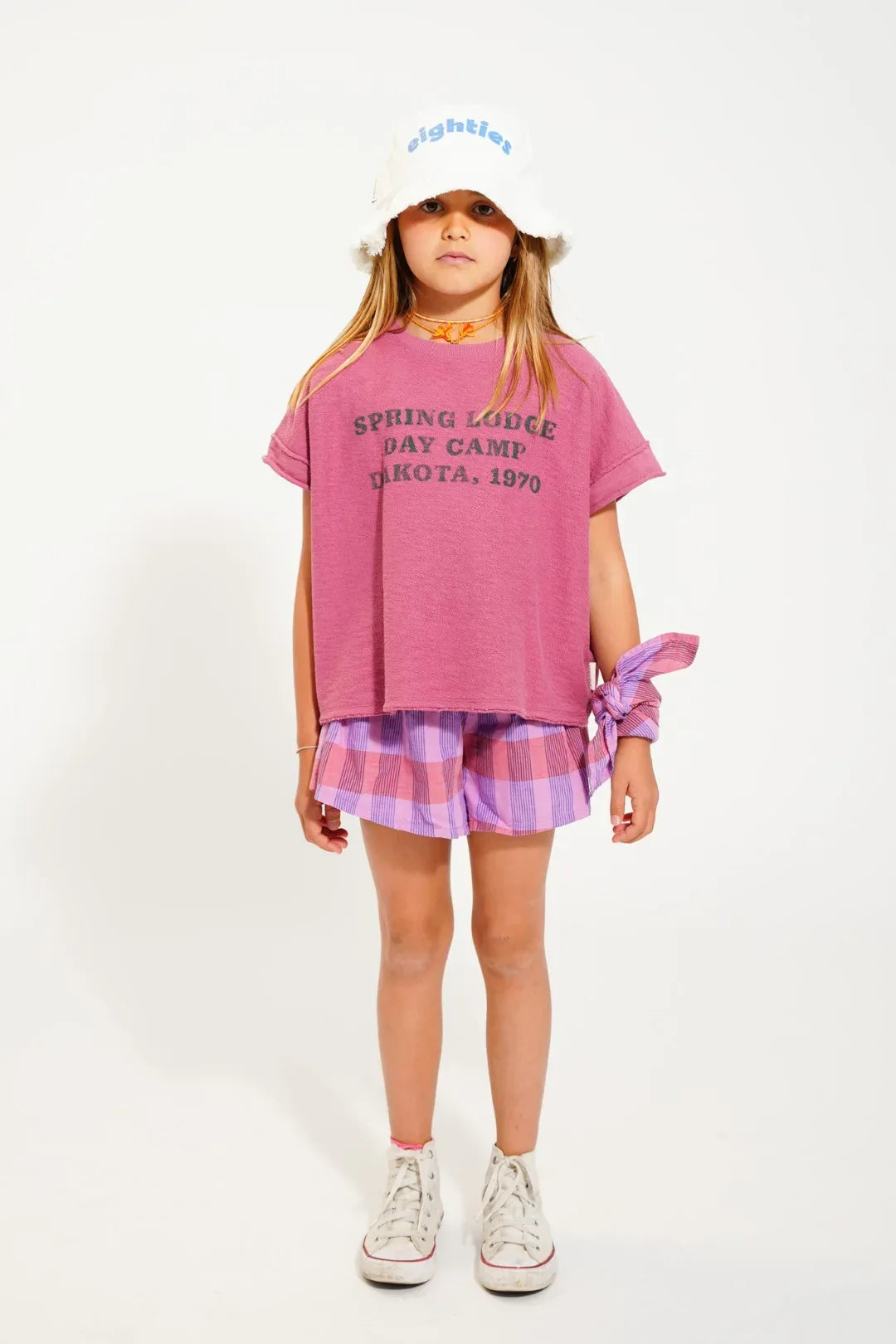 T-Shirt Aubergine With Spring Lodge Print - Piupiuchick