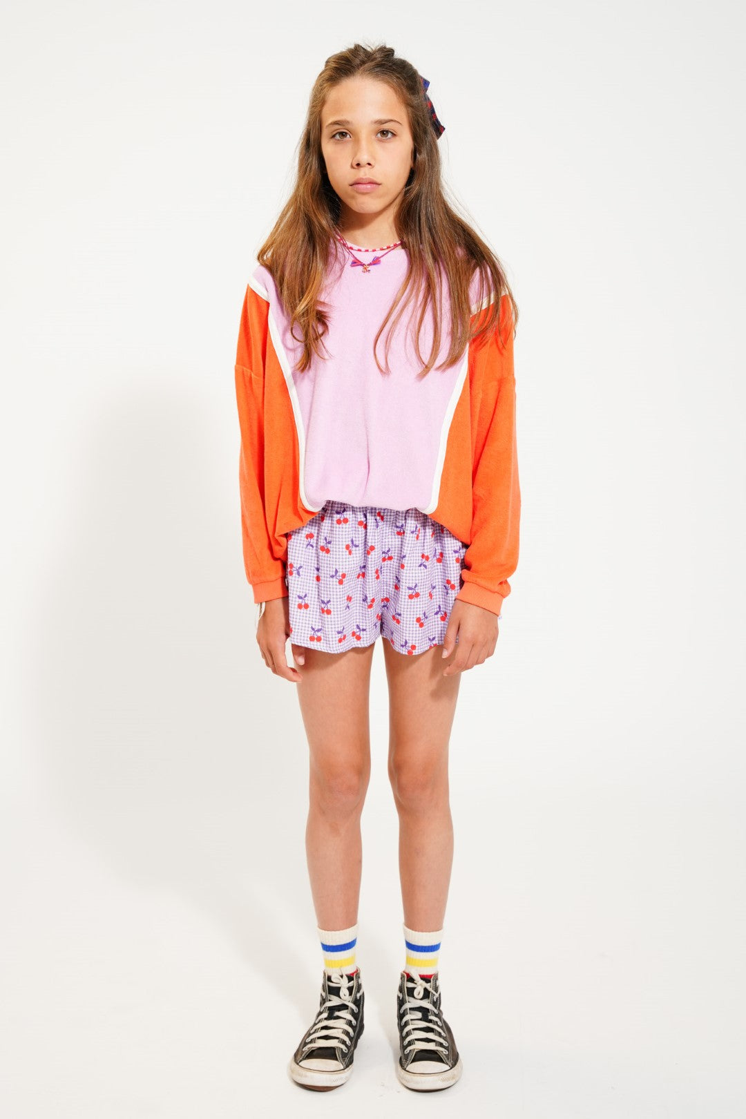 Sweatshirt Orange & Lavender