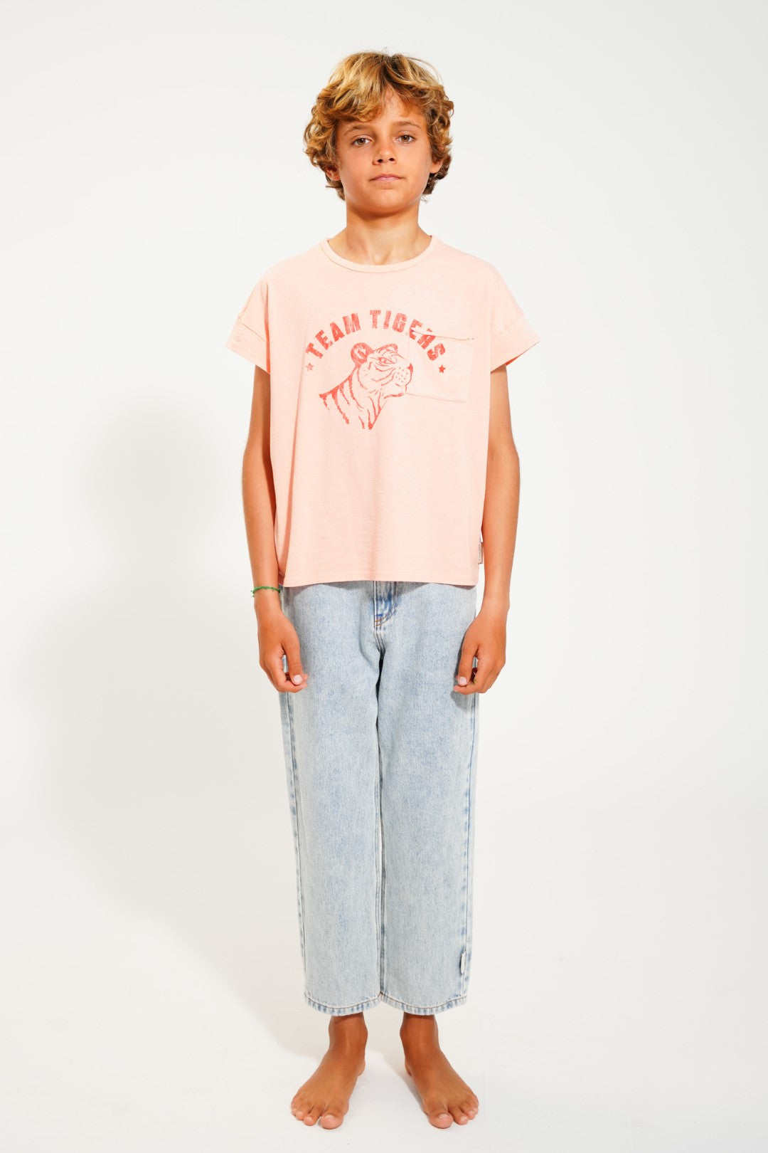 T-Shirt Pink With Tiger Print