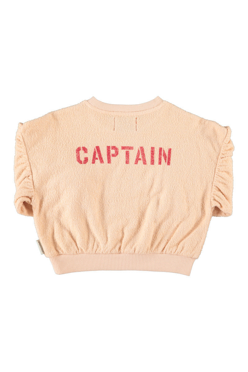 Sweatshirt Ballon Sleeves Light Pink With Desk Lamp Print