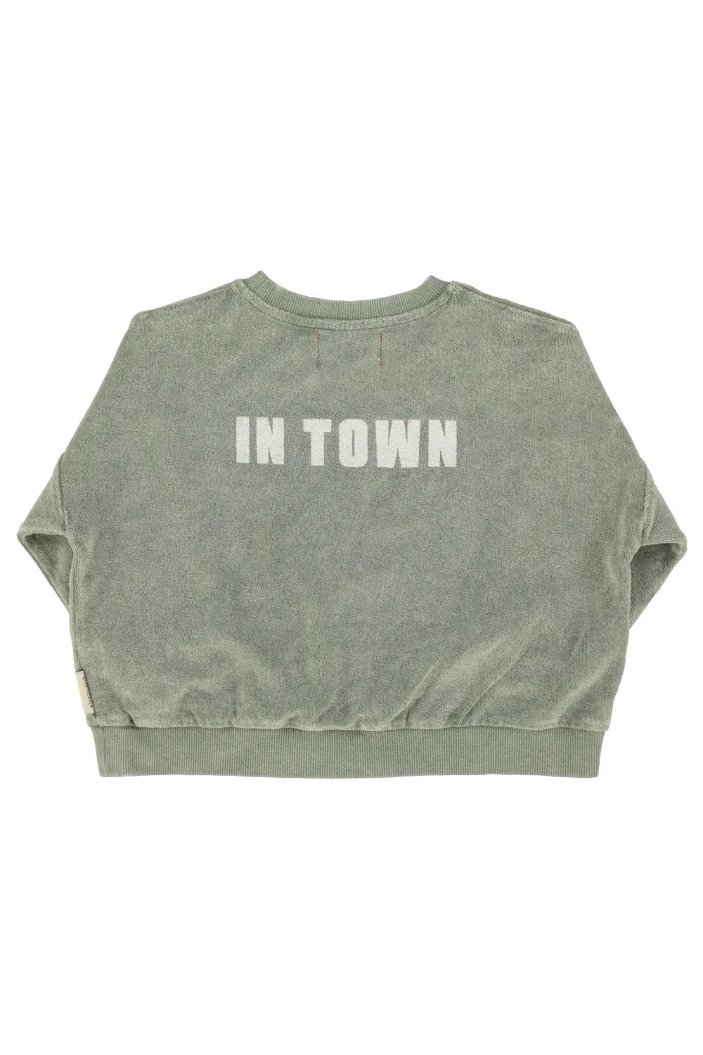 Sweatshirt Washed Green With Best Friend Print - KDkes