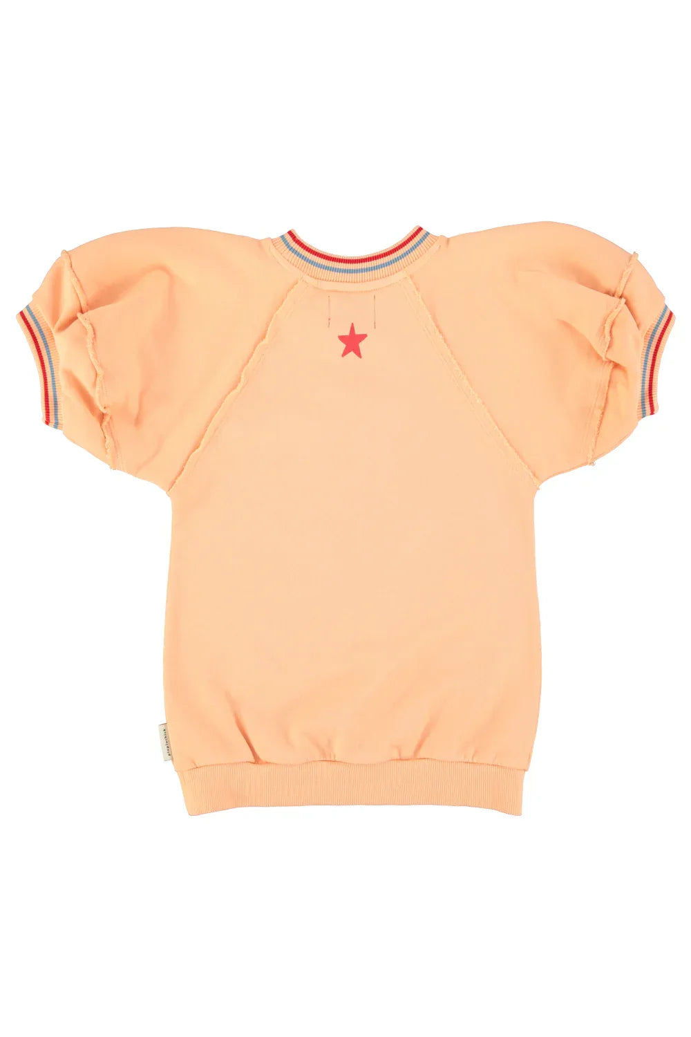 Sweatshirt Dress Peach Piupiuchick Print - Piupiuchick