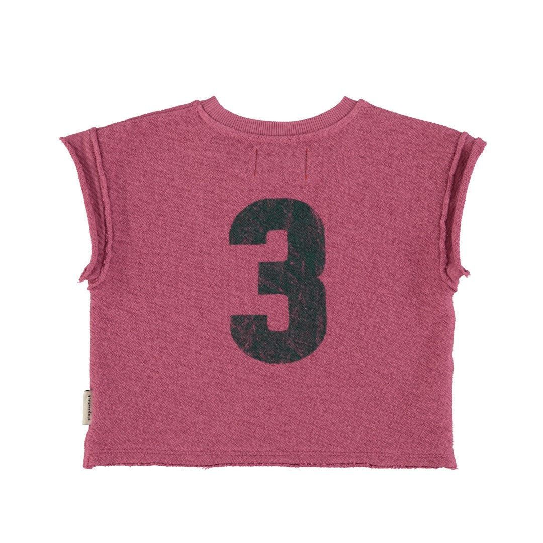 T-Shirt Aubergine With Spring Lodge Print