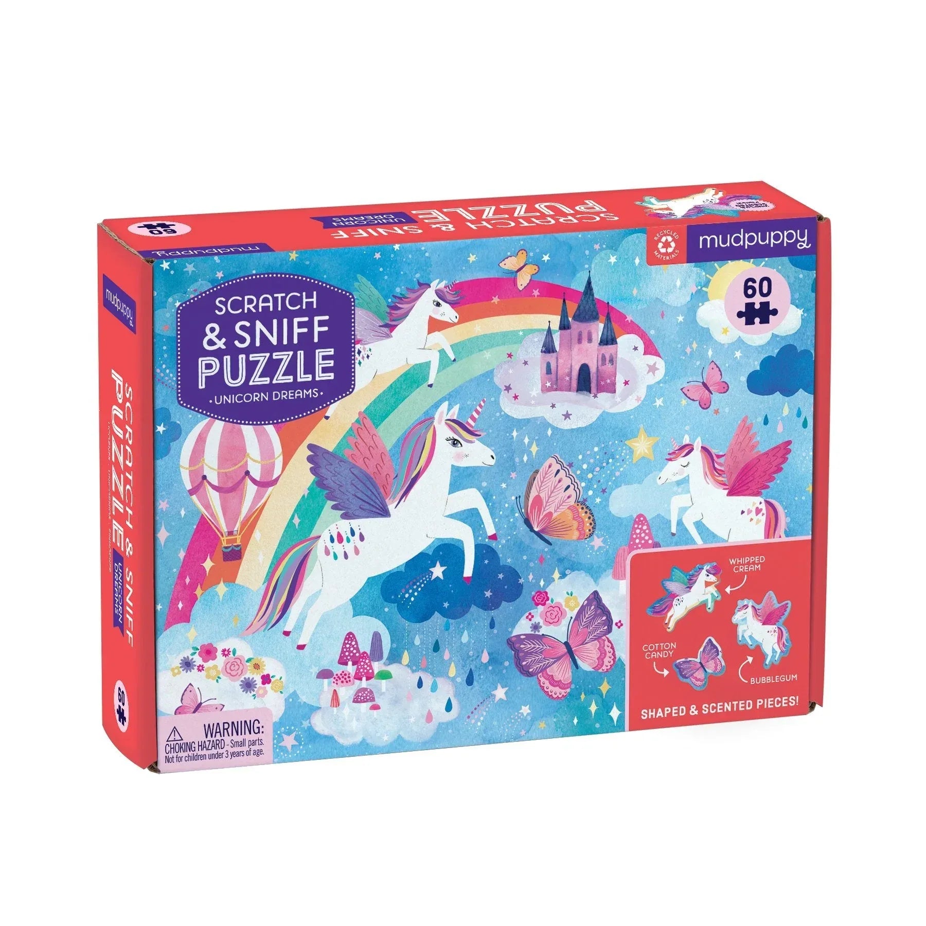 Scratch & Sniff Puzzle Unicorn Dreams 60pcs - Mudpuppy