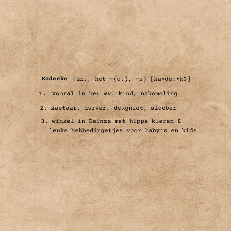 verklaring woord kadeekes