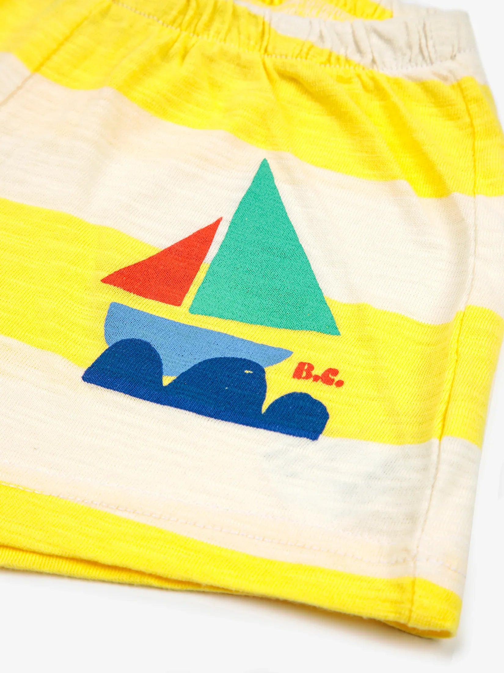 Baby Yellow Stripes shorts - Bobo Choses