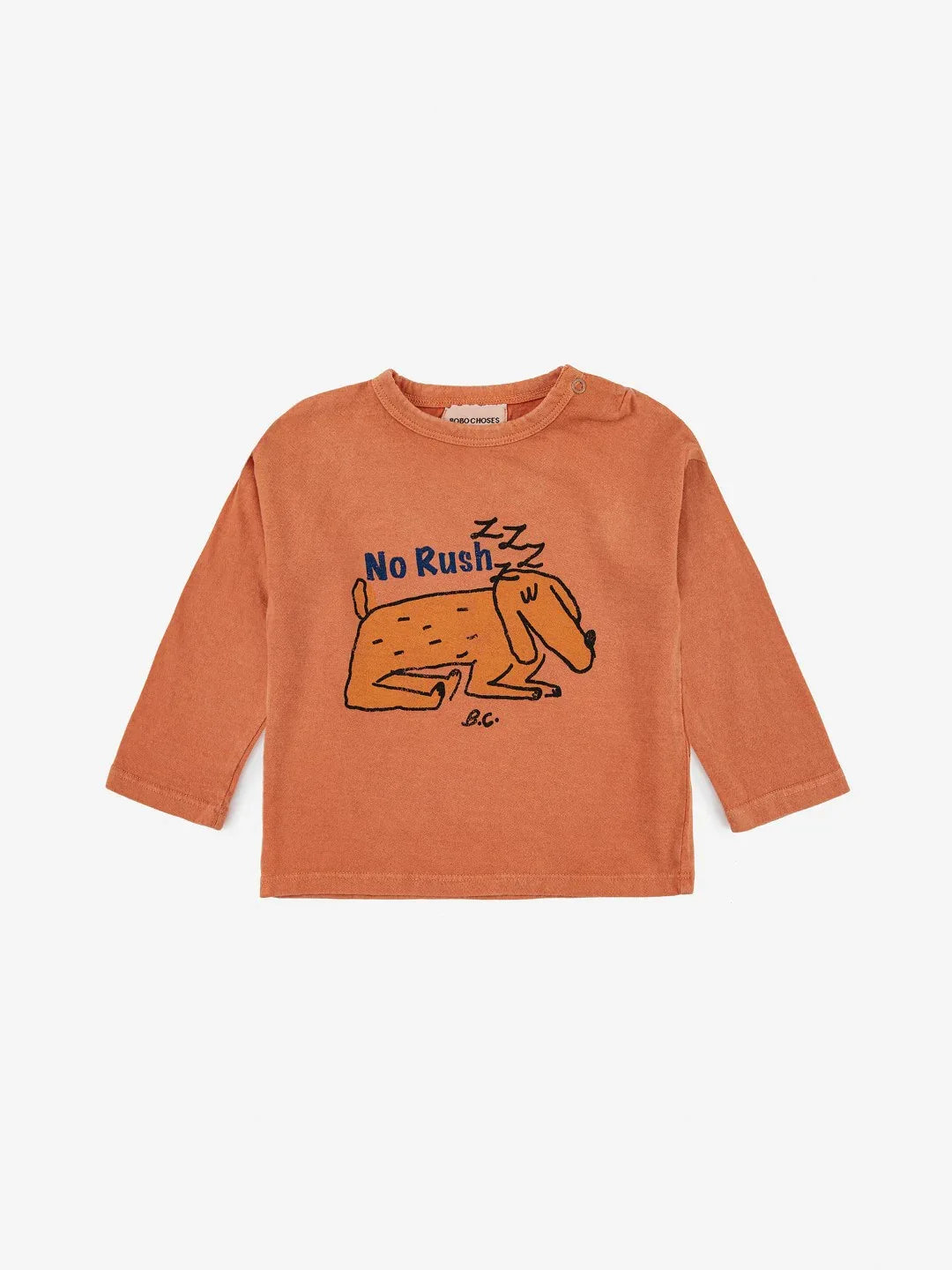 Baby Sleepy Dog Blonde Long Sleeve T-shirt - Bobo Choses